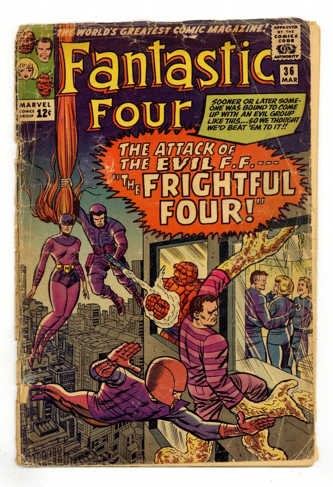 Fantastic Four #36 PR 0.5 1965 1st app. Madame Medusa (Inhumans)