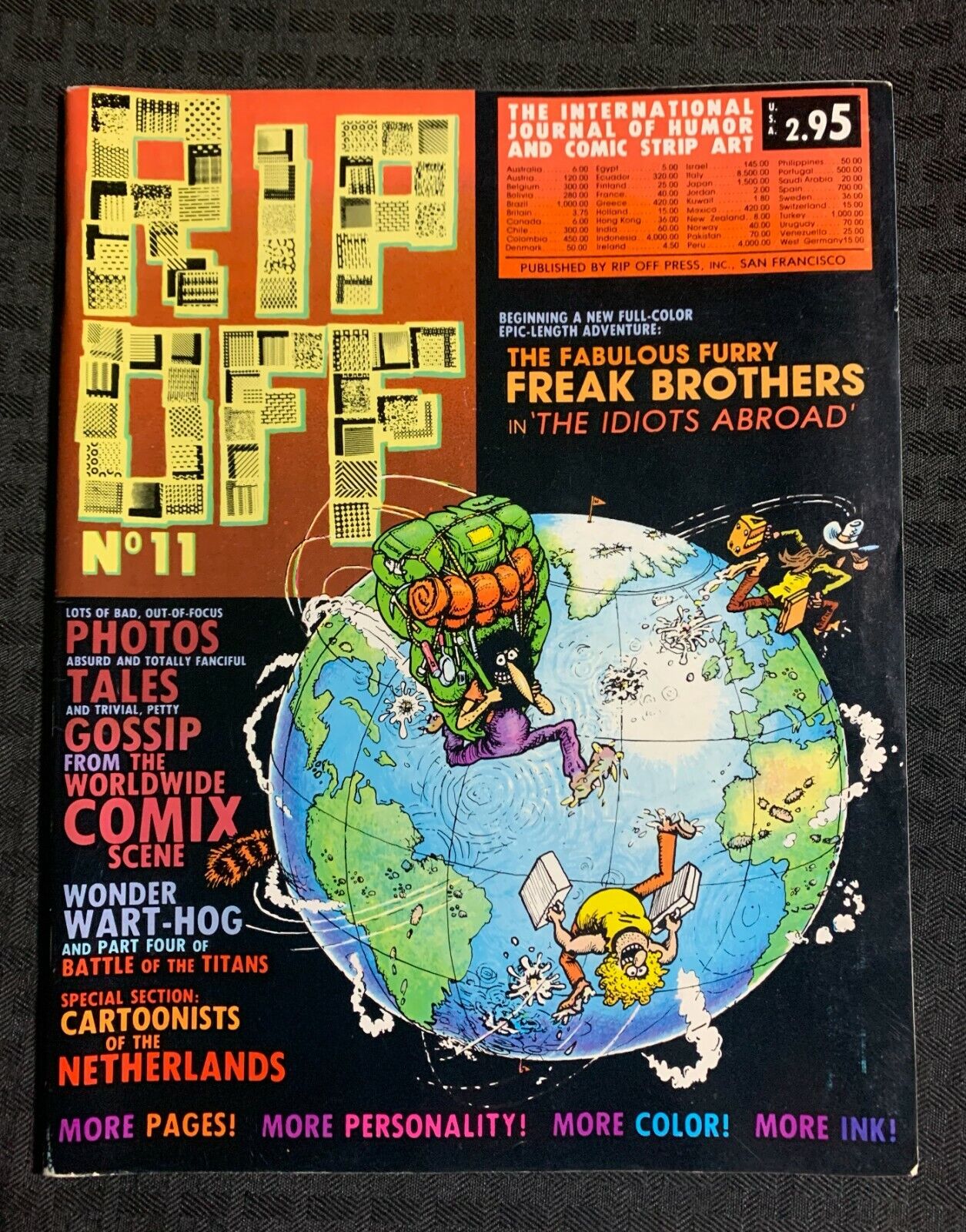 1982 RIP OFF Magazine #11 VG- 3.5 Freak Brothers in Idiots Abroad