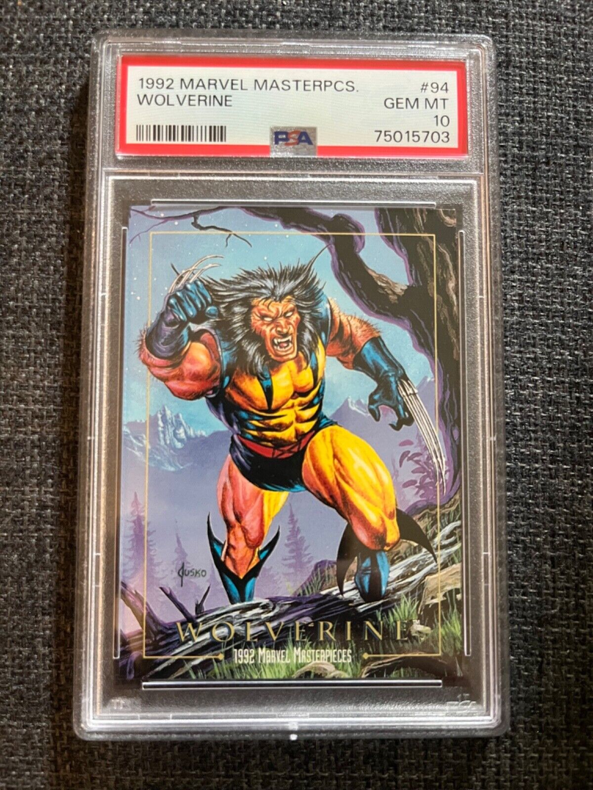 1992 Skybox Marvel Masterpieces  Wolverine  PSA 10