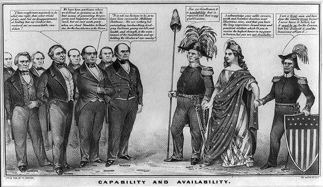 Capability,availability,Democratic,Whig,Presidential Election,Winfield Scott