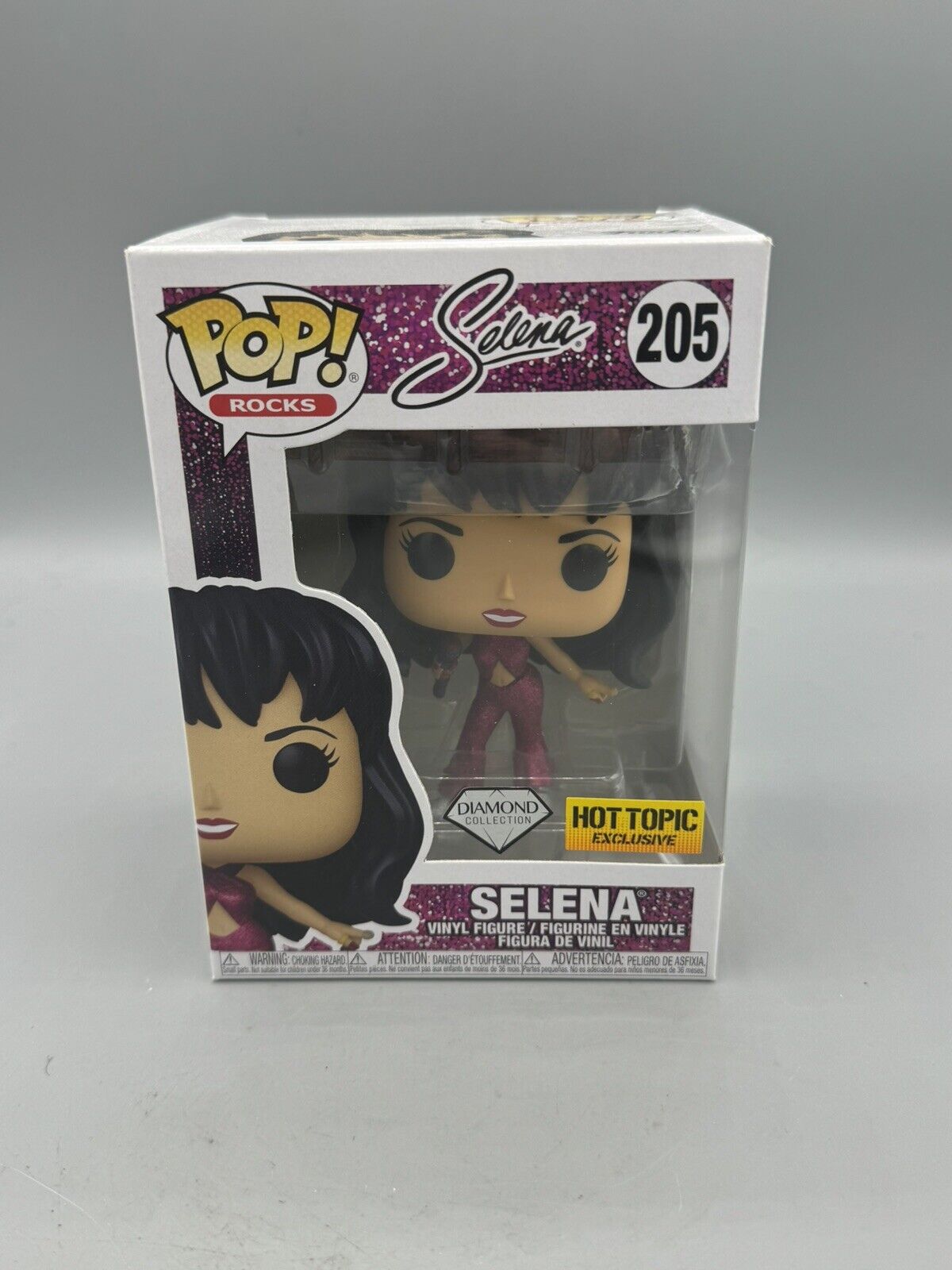 Funko Pop Rocks Selena Vinyl Figure 205 Diamond Hot Topic Exclusive