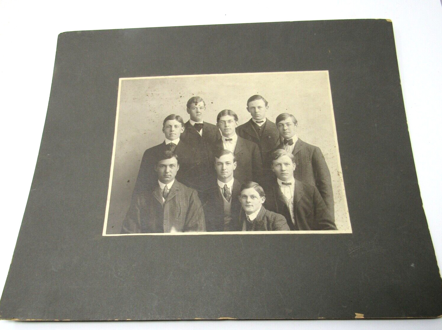 1890s Handsome Young Men Cabinet Photograph San Francisco Frederick Bushnell