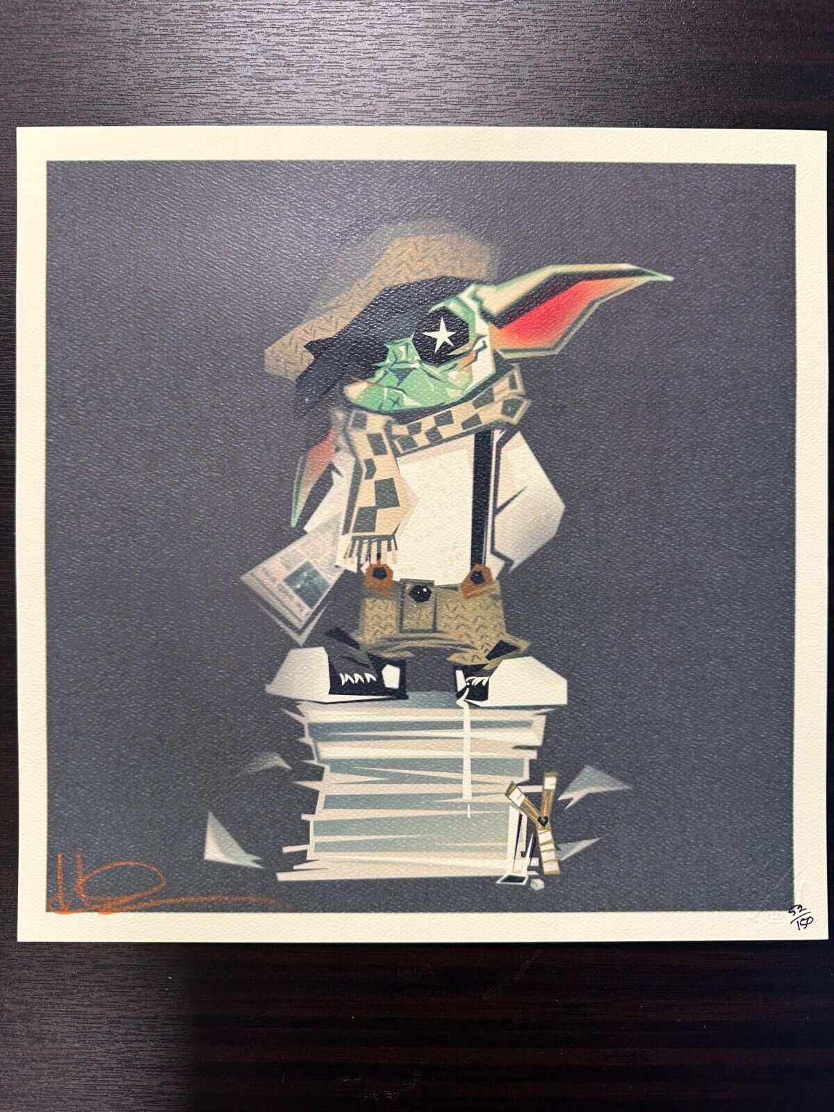 Nooligan Grogu (Baby Yoda) Art Print Limited Edition 52/150 SIGNED