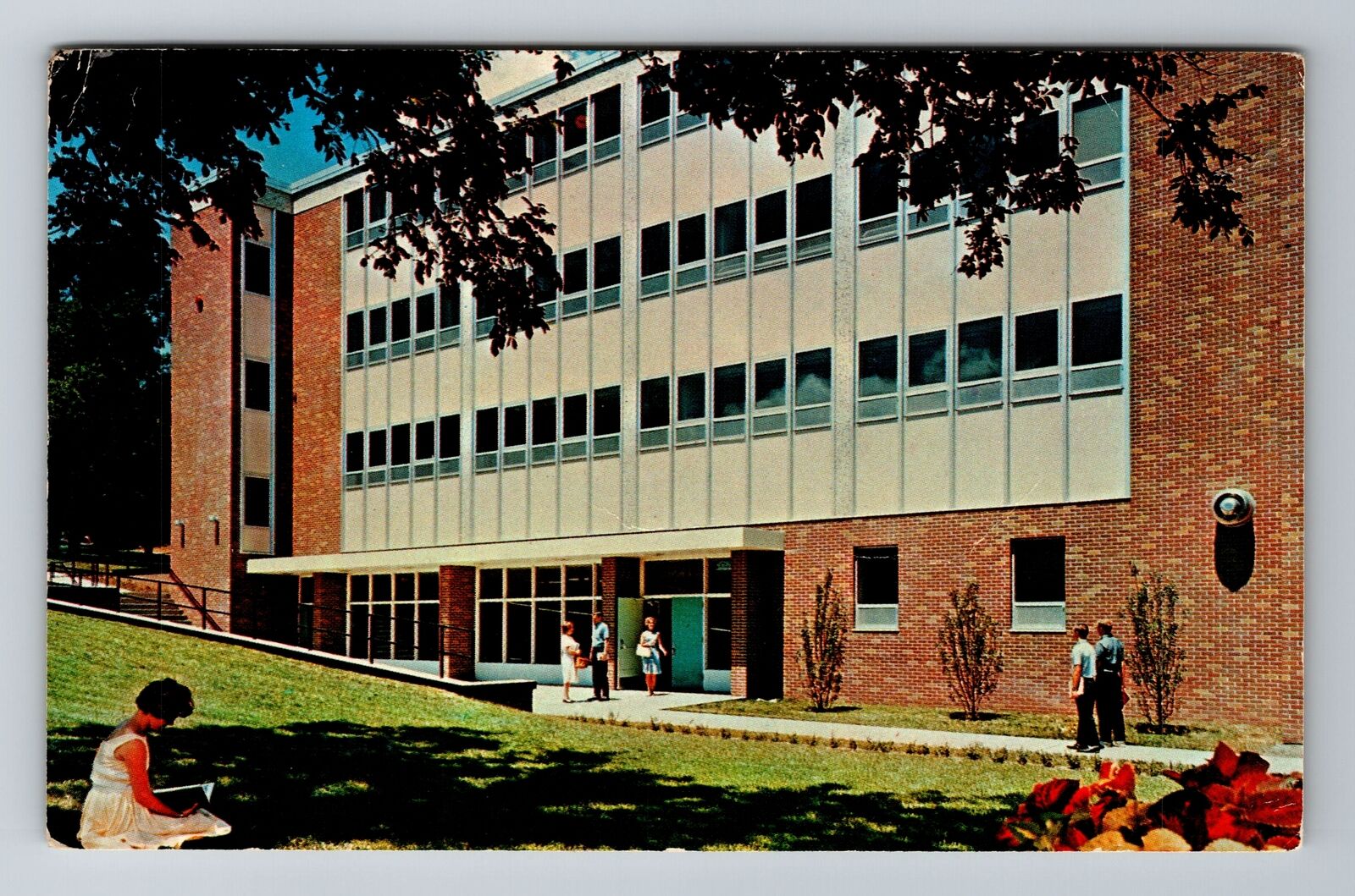 Blair NE-Nebraska, Dana College, Hall of Science, Antique Vintage Postcard