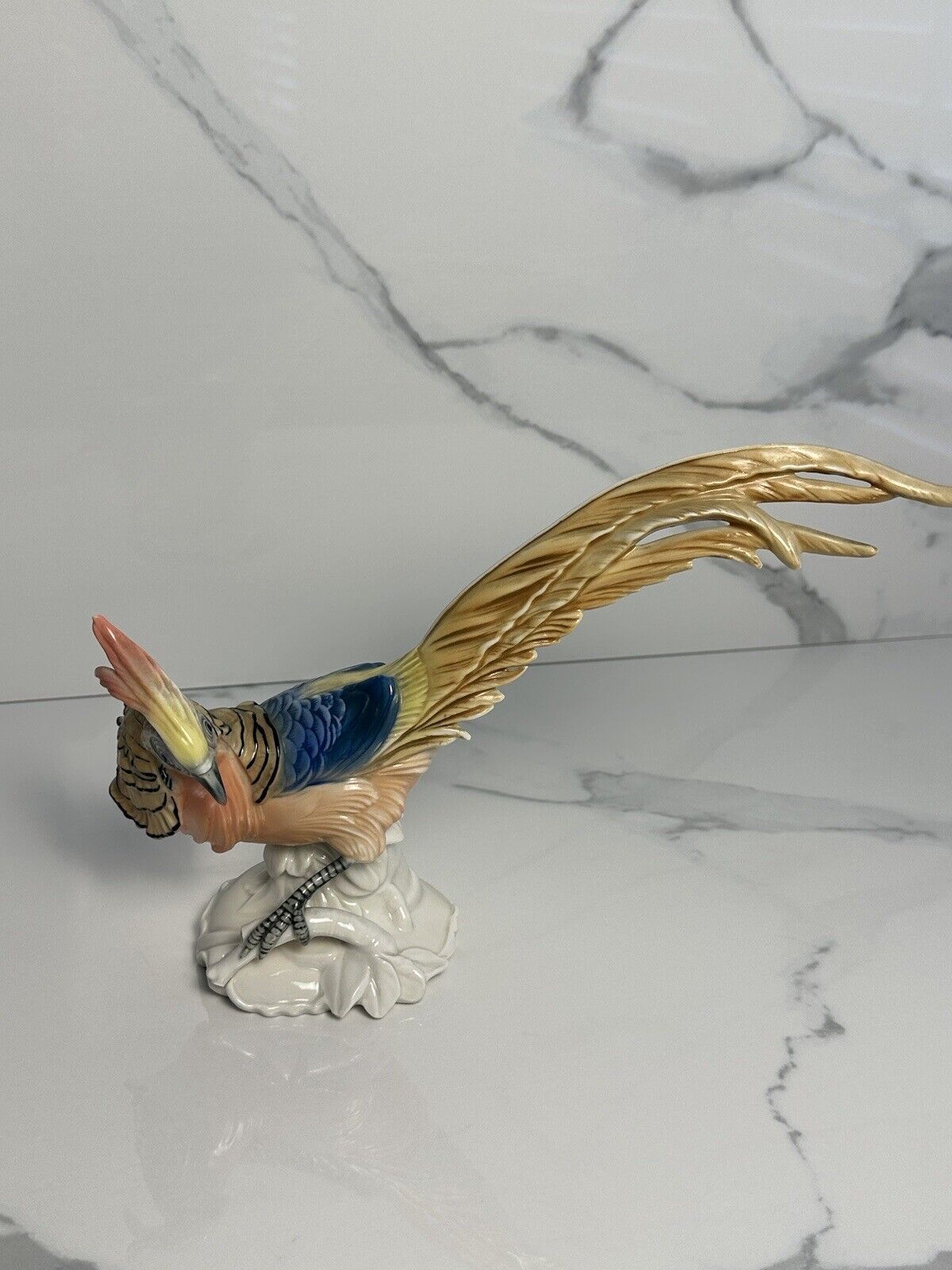 Porcelain KARL ENS Golden Pheasant Figurine Germany