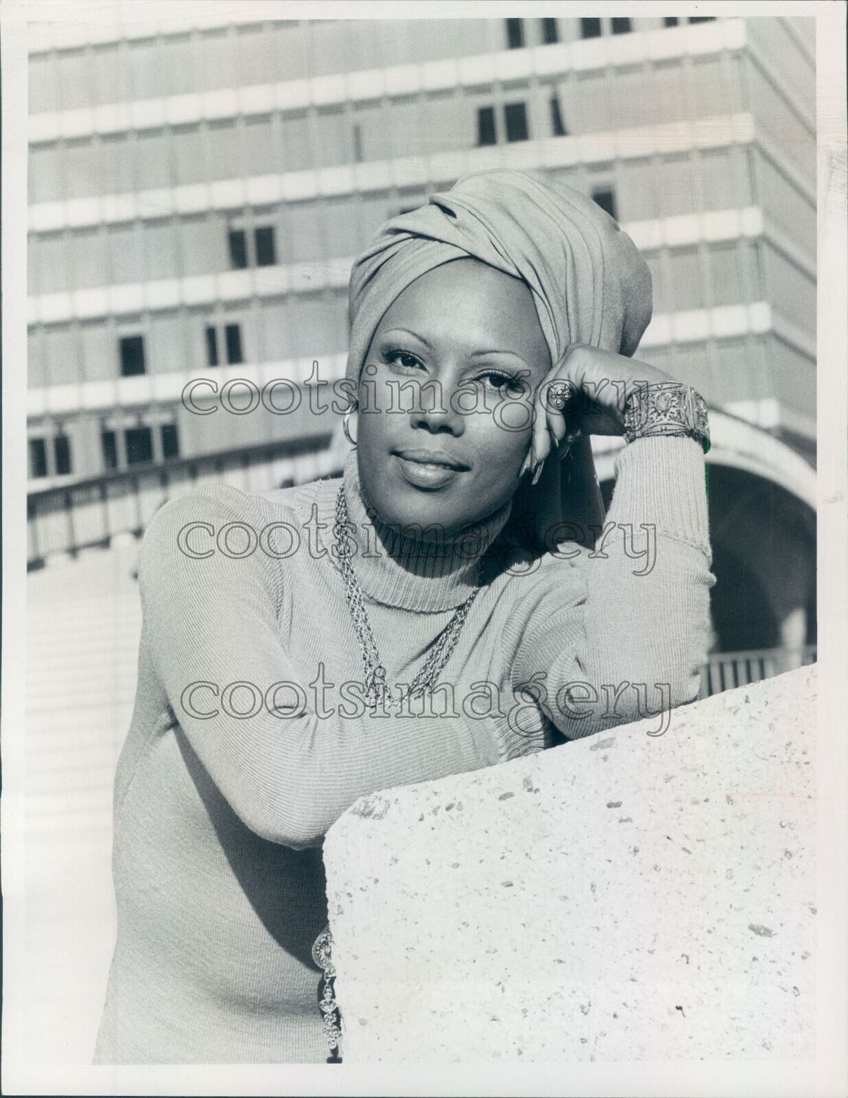 1975 Press Photo African American Actress Janet DuBois