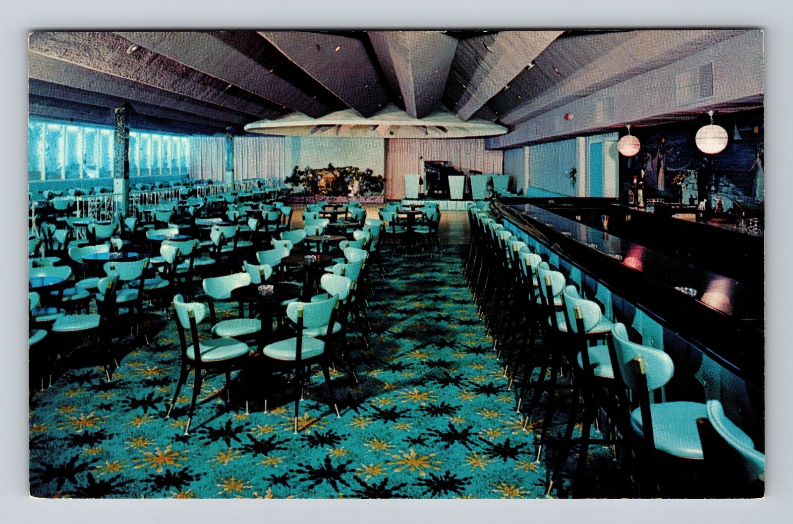 Monticello NY-New York, Laurels Hotel, Bavanda Lounge Vintage Postcard