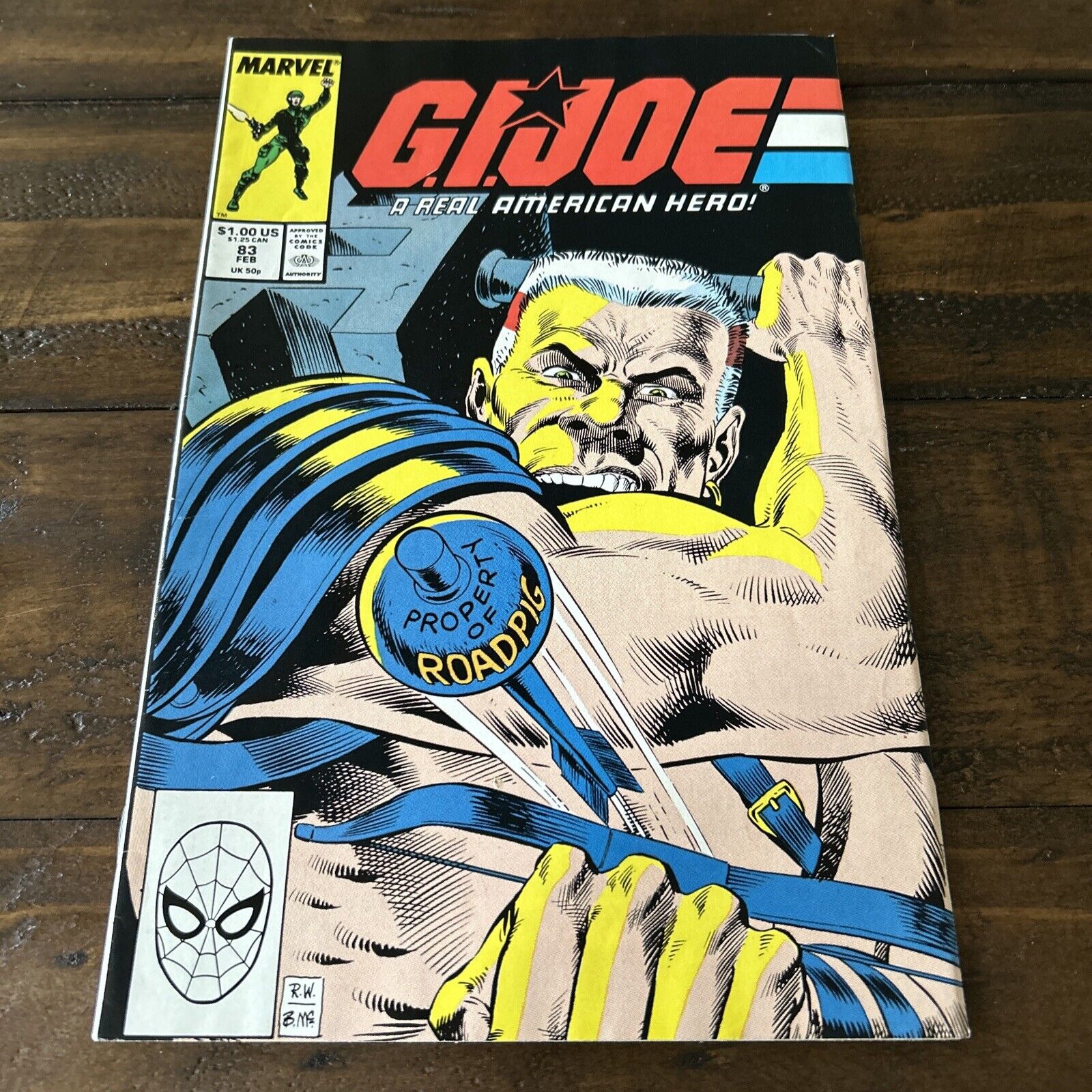 Marvel Comic 1989 G.I. Joe Issue 83 Roadpig