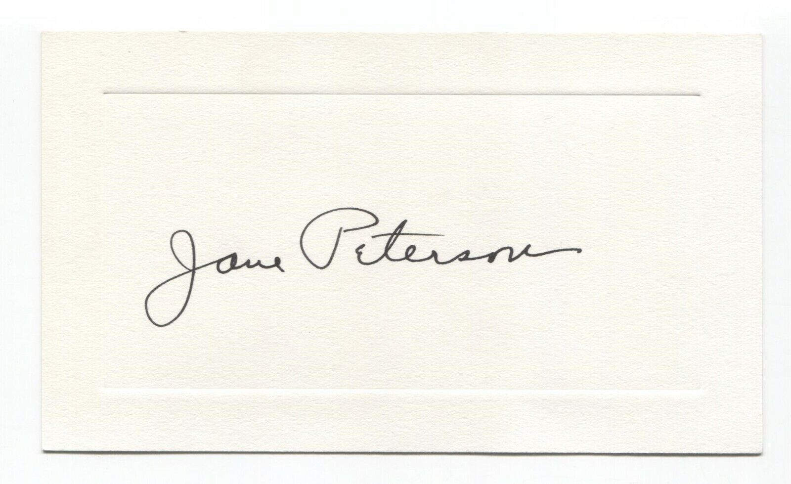 Jane Peterson Signed Card Autographed Vintage Signature Artist Painter