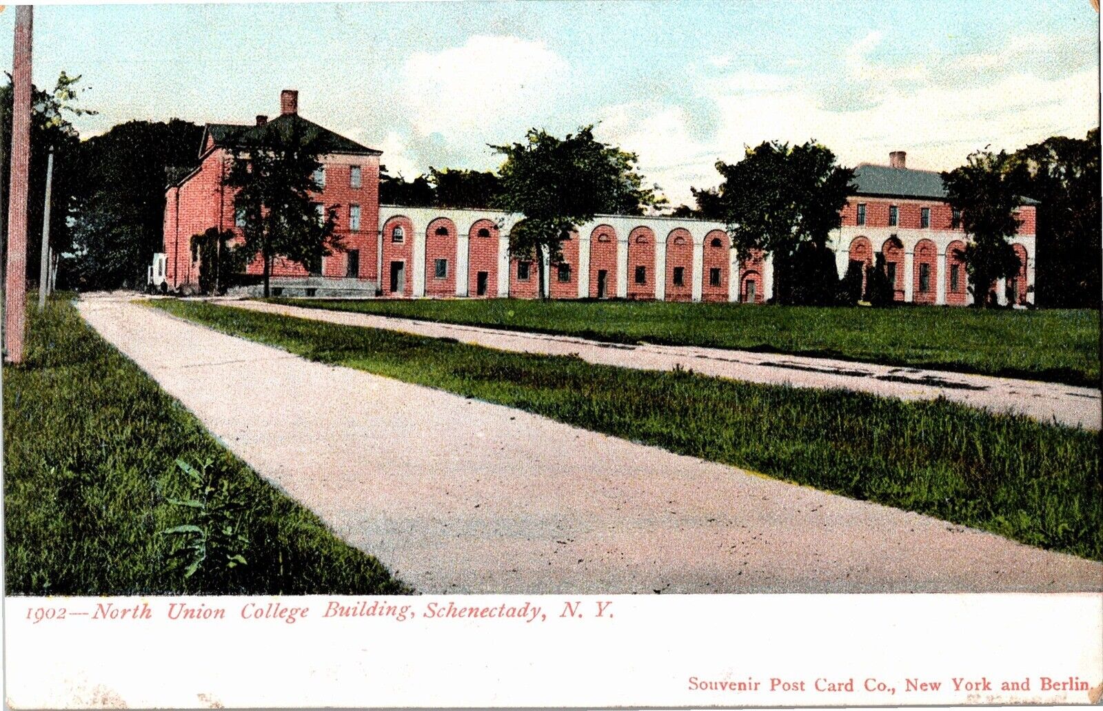 North Union College Building, Schenectady New York Vintage Postcard Y12