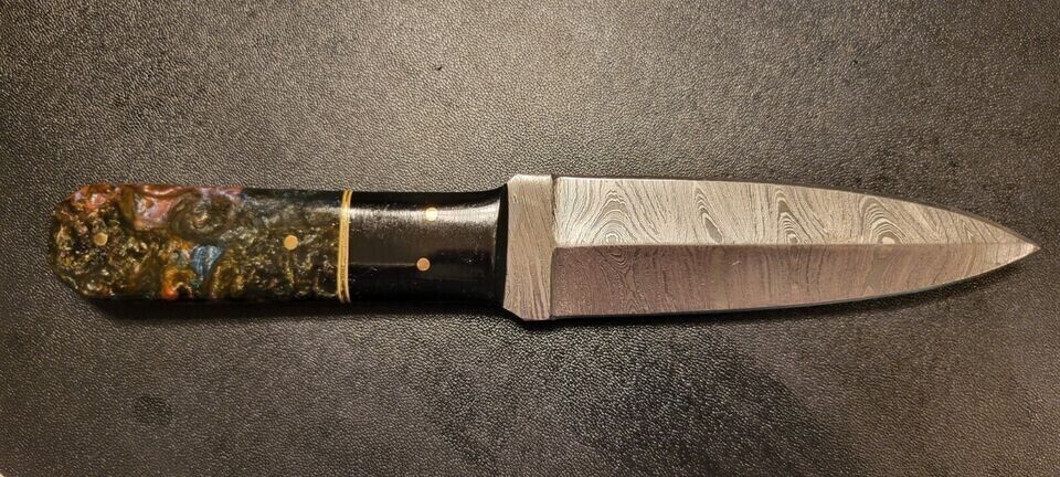 Baba Knives HANDMADE DAMASCUS Steel Dagger Hunting Knife Resin Handle UK, US