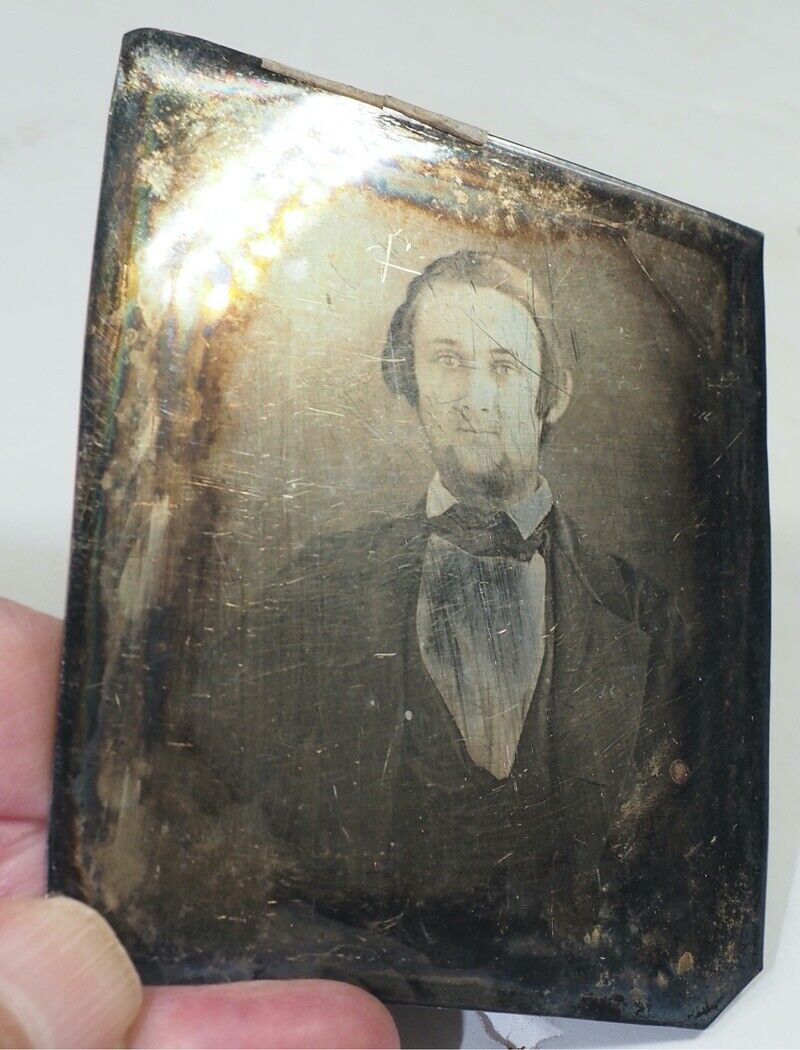 Vintage Ambrotype Sixth Plate,  Young man in a suit