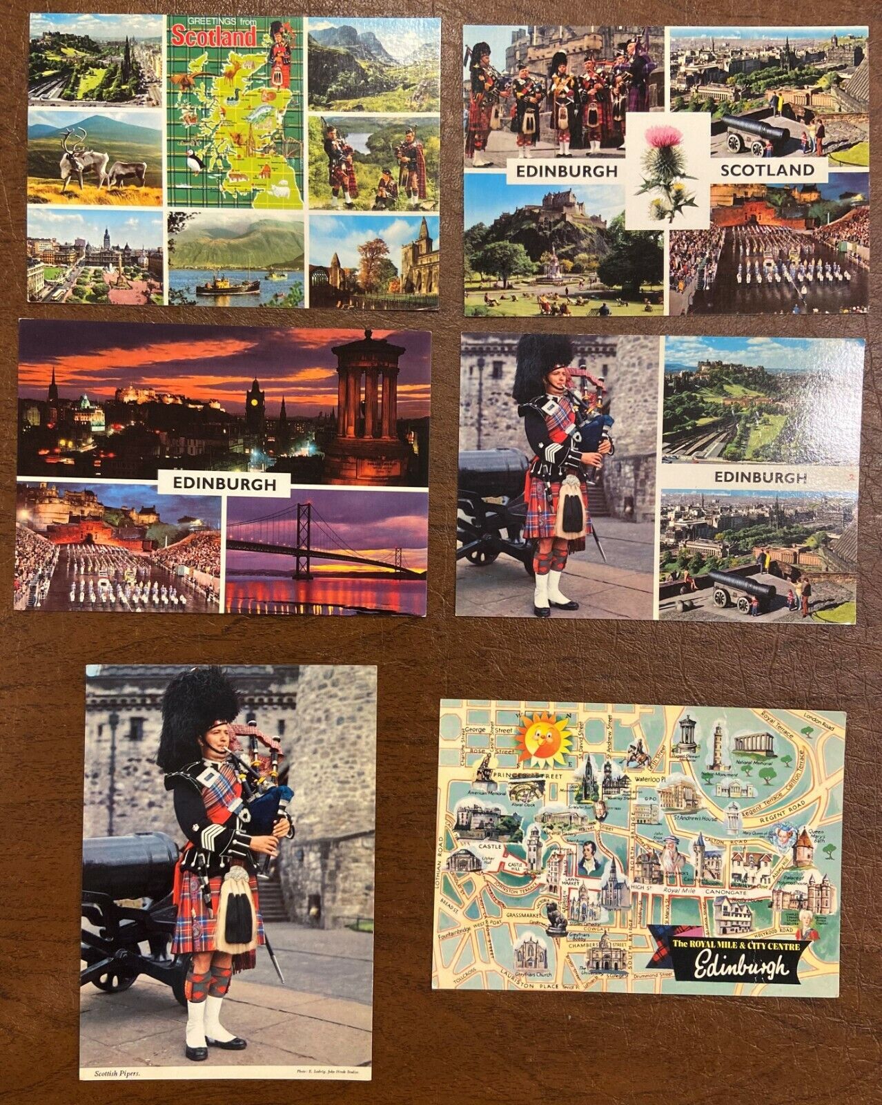 Edinburgh Postcards - produced in 1970 or 1980