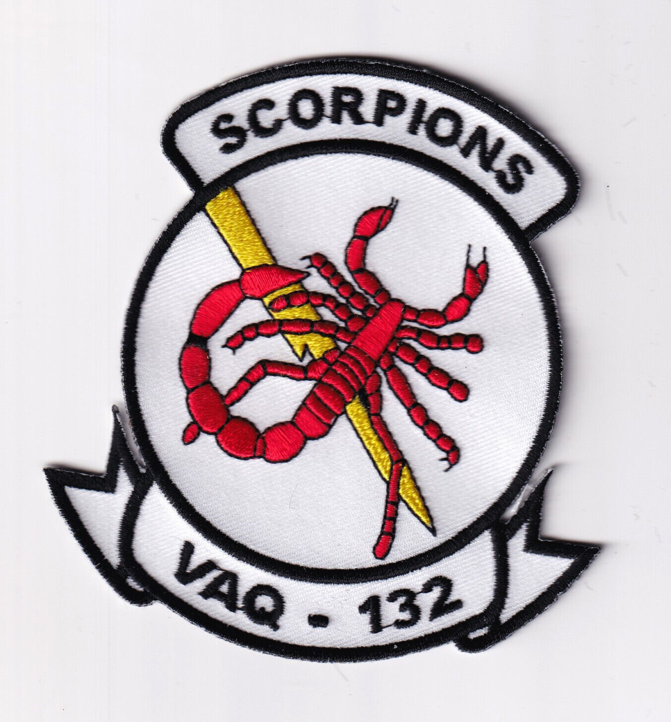 VAQ-132 Scorpions Squadron Patch - Sew On, 4\