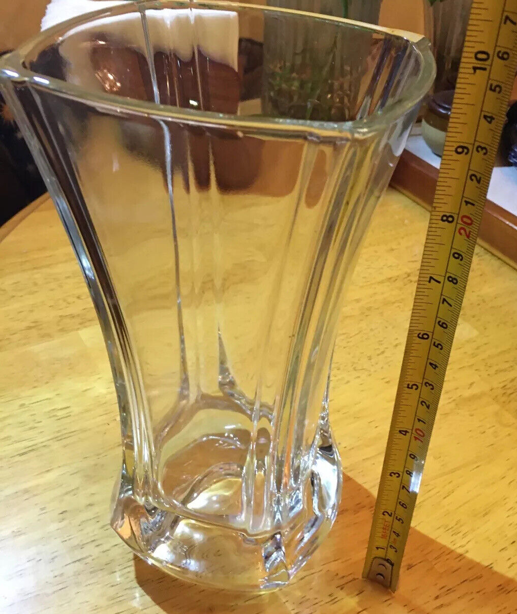 Very Heavy, Stunning 10” Tall French Crystal Vase - I Believe It’s by JG Durand