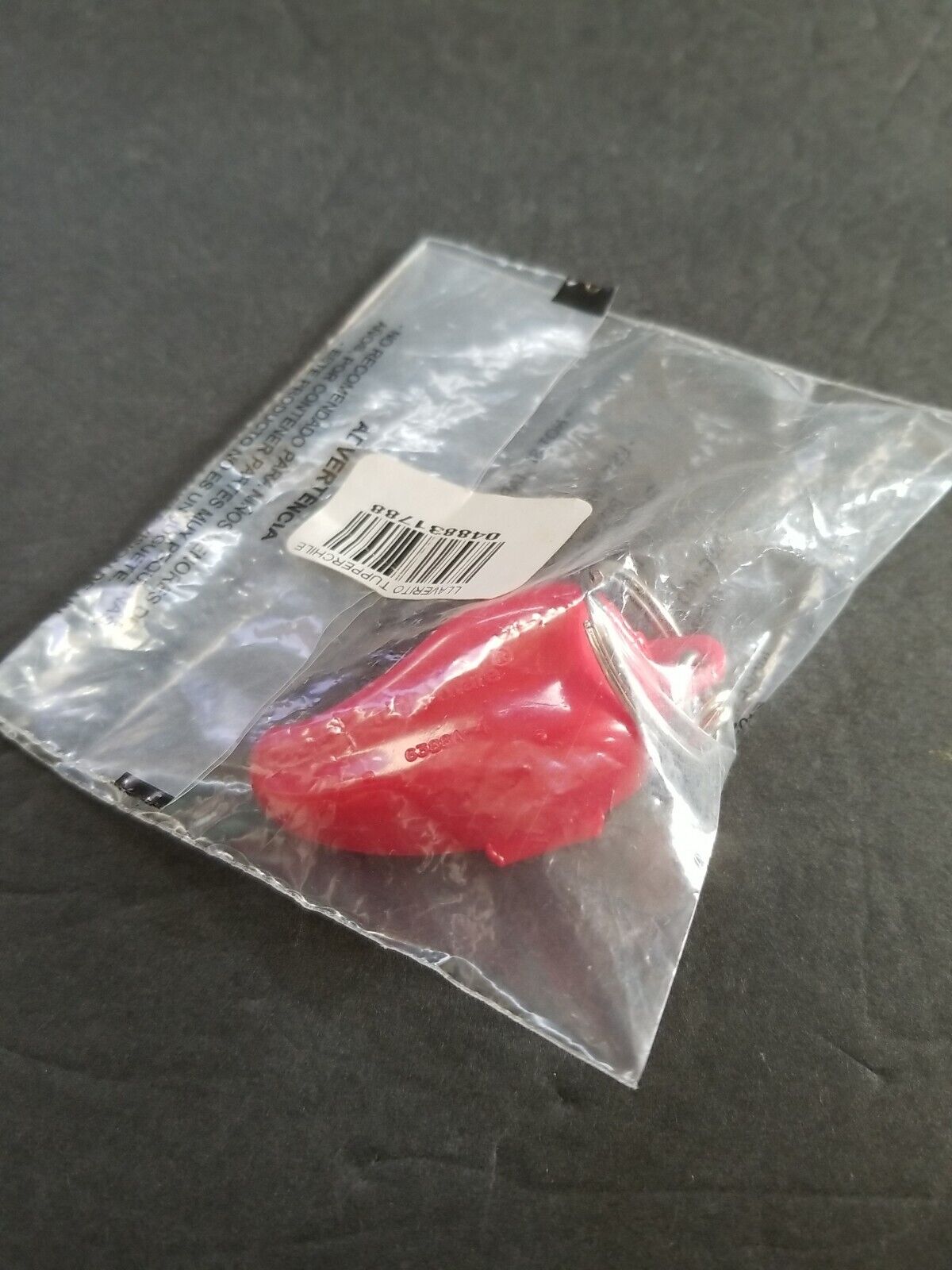 New Tupperware Mini Red Chili Pepper Pill Holder Stash Hidey Hole Key Chain 