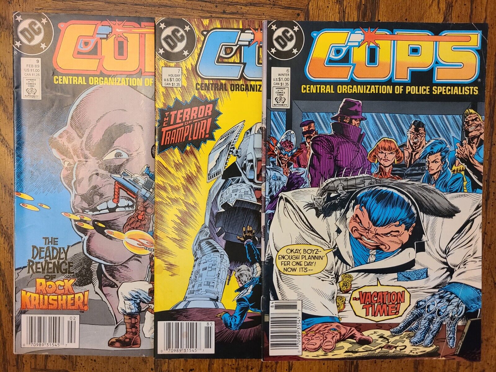 COPS #6-9 3 issue Lot DC Comics 1988