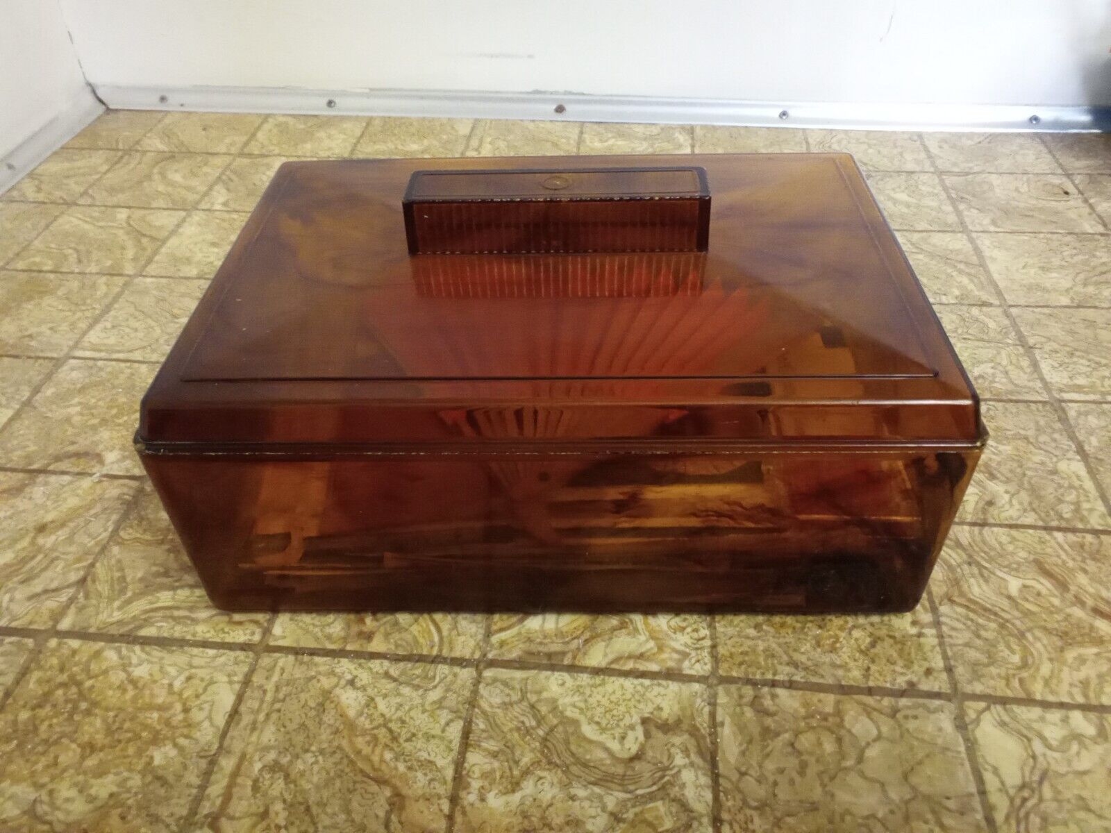 Dunhill Sta-fresh Valve Humidor 1960s Full of historic newspaper clippings 