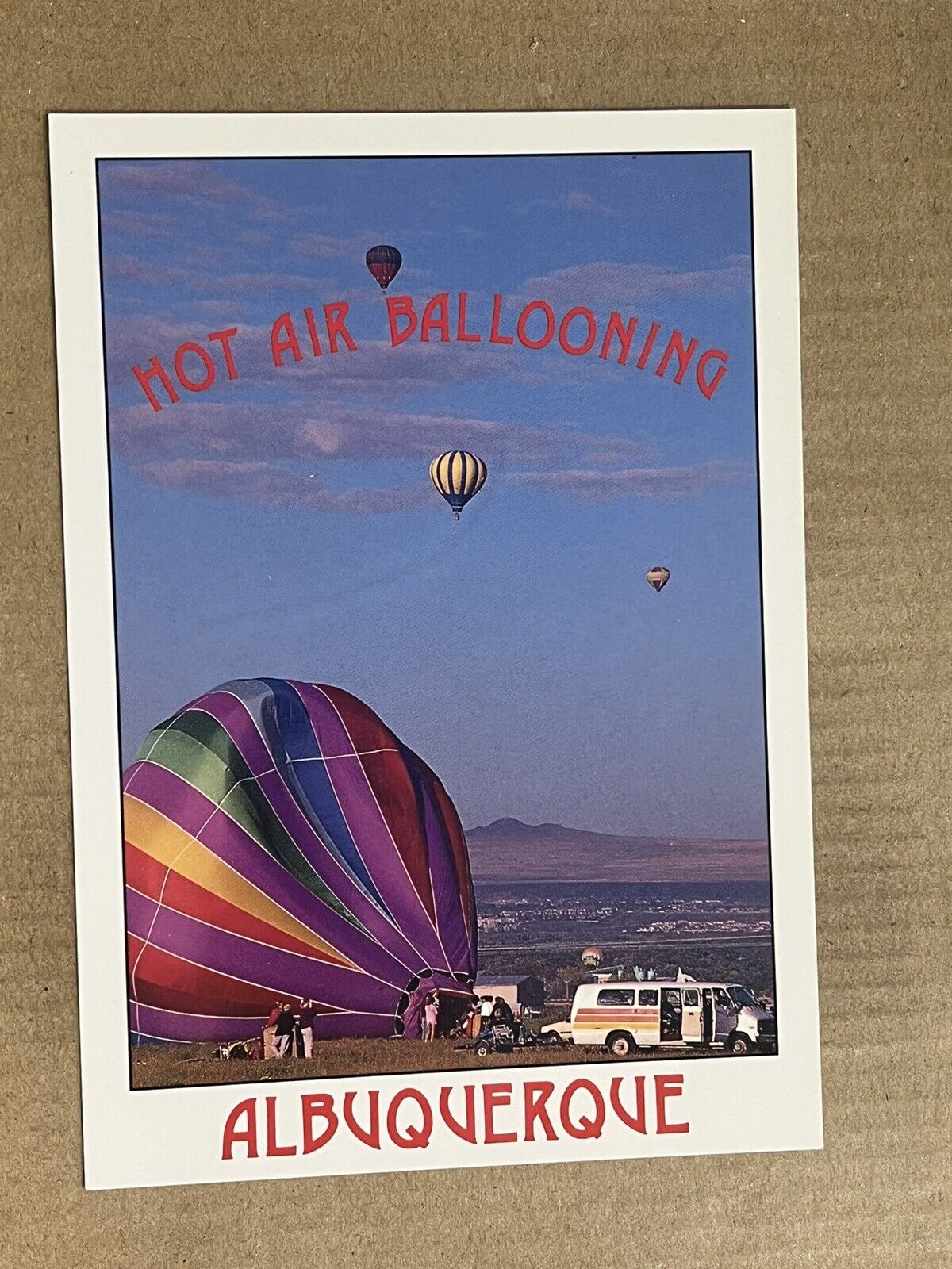 Postcard Albuquerque NM New Mexico Hot Air Balloons Vintage PC