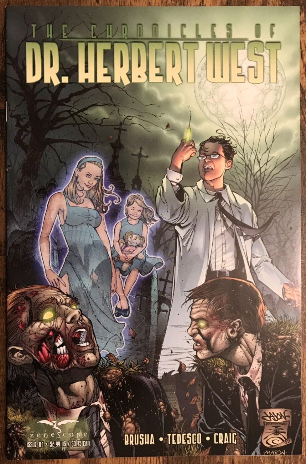 Chronicles Of Dr Herbert West #1 Re-Animator Lovecraft Variant A Zenescope 2008