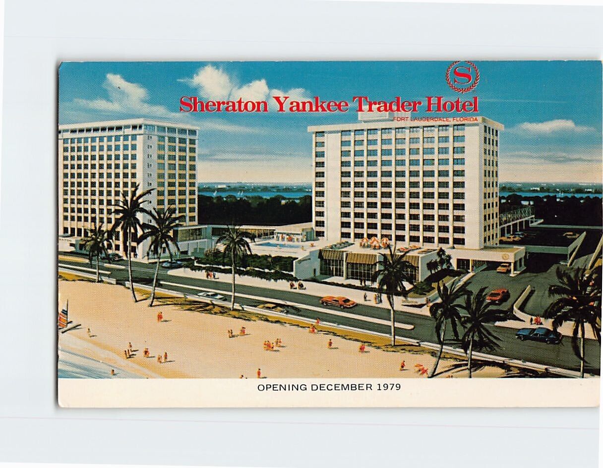 Postcard Sheraton Yankee Trader Hotel Fort Lauderdale Florida USA North America