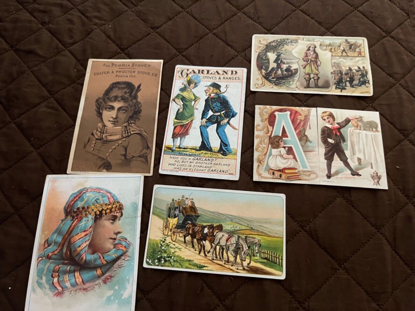 Rare Victorian Trade Cards Lot 