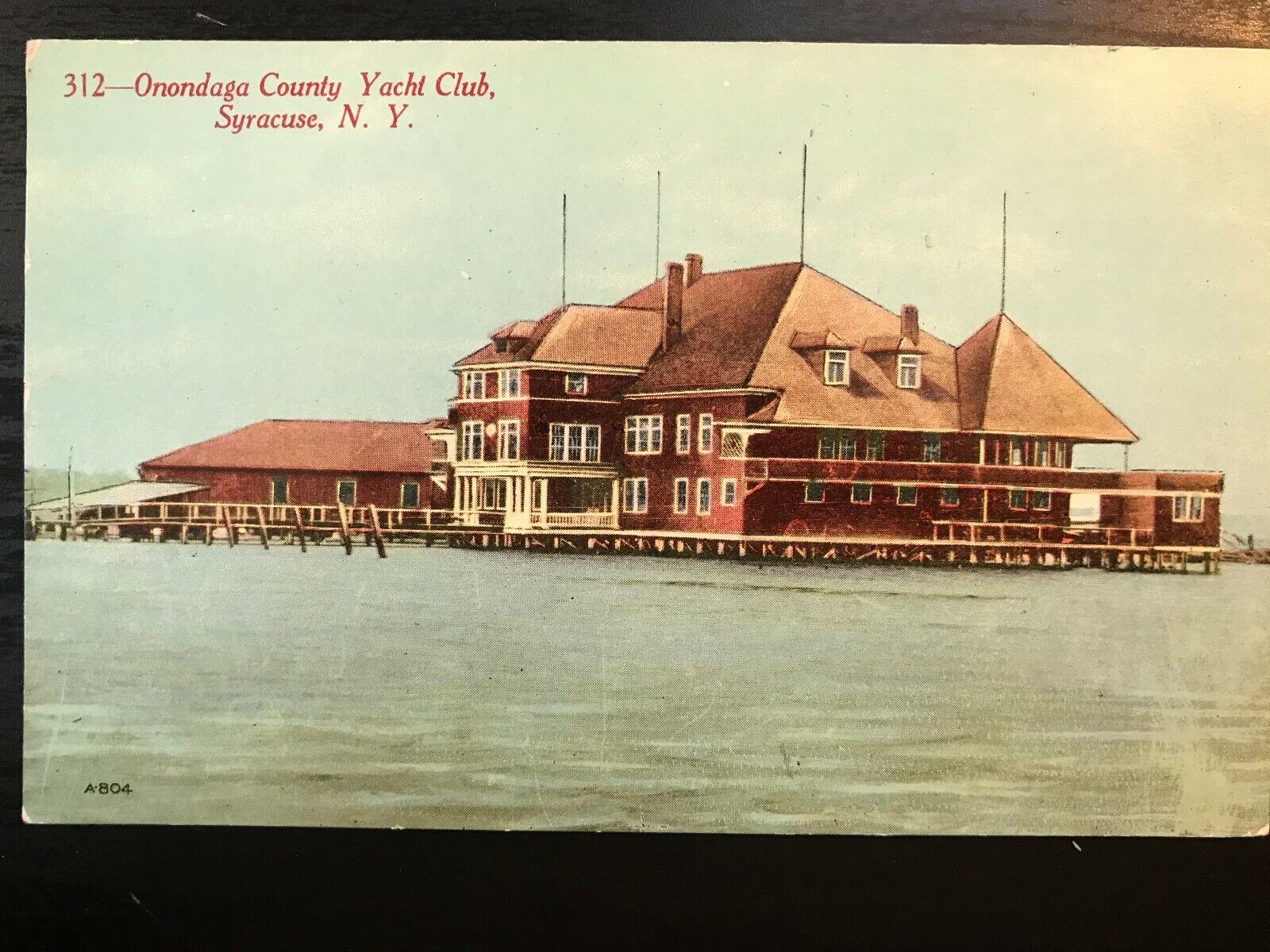 Vintage Postcard 1915-1930 Onondaga County Yacht Club Syracuse New York