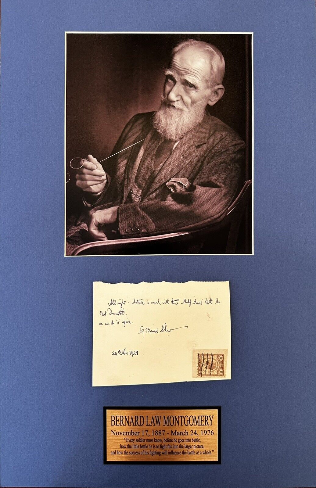 Autograph Of George Bernard Shaw