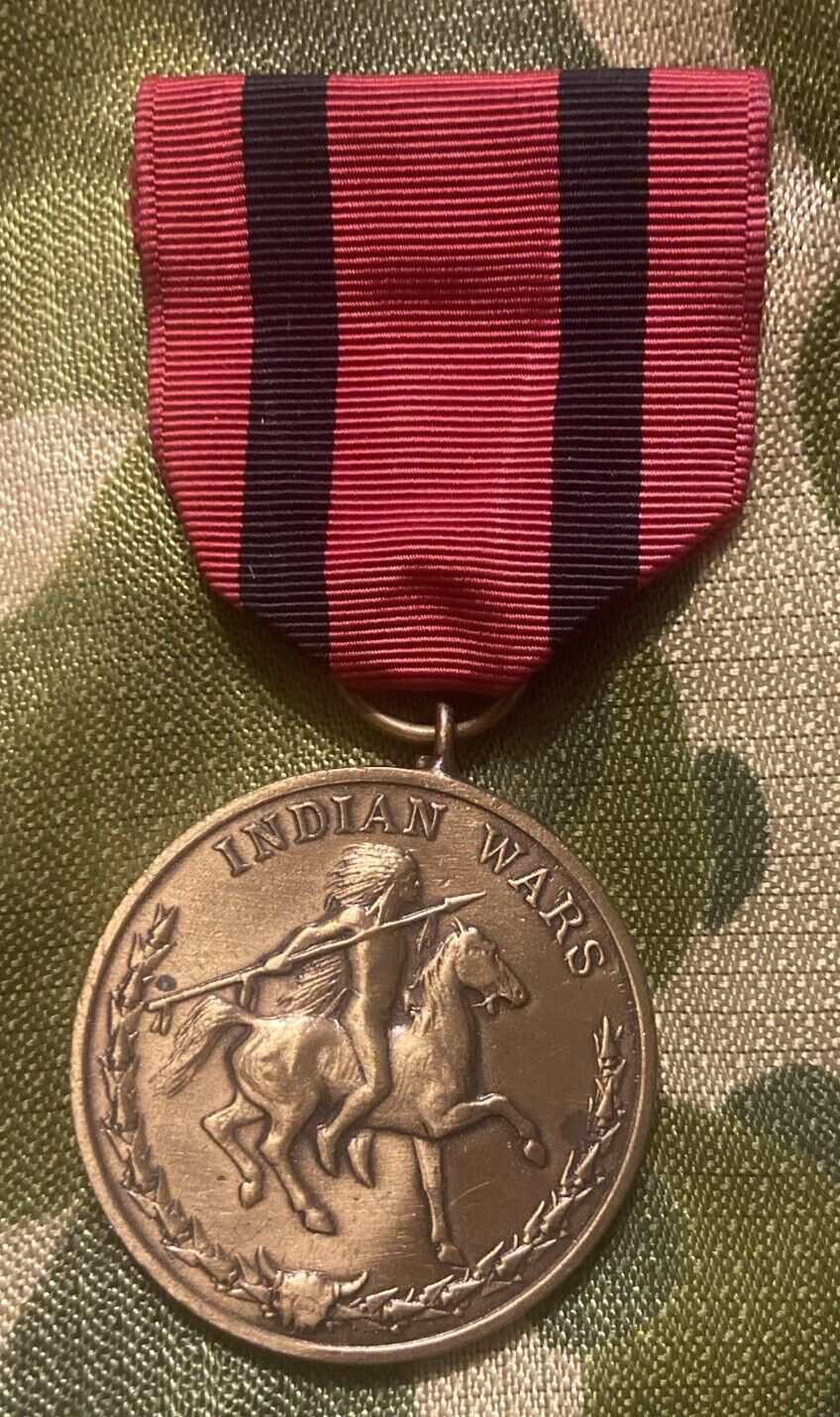 *US ARMY INDIAN WARS CAMPAIGN RESTRIKE MEDAL