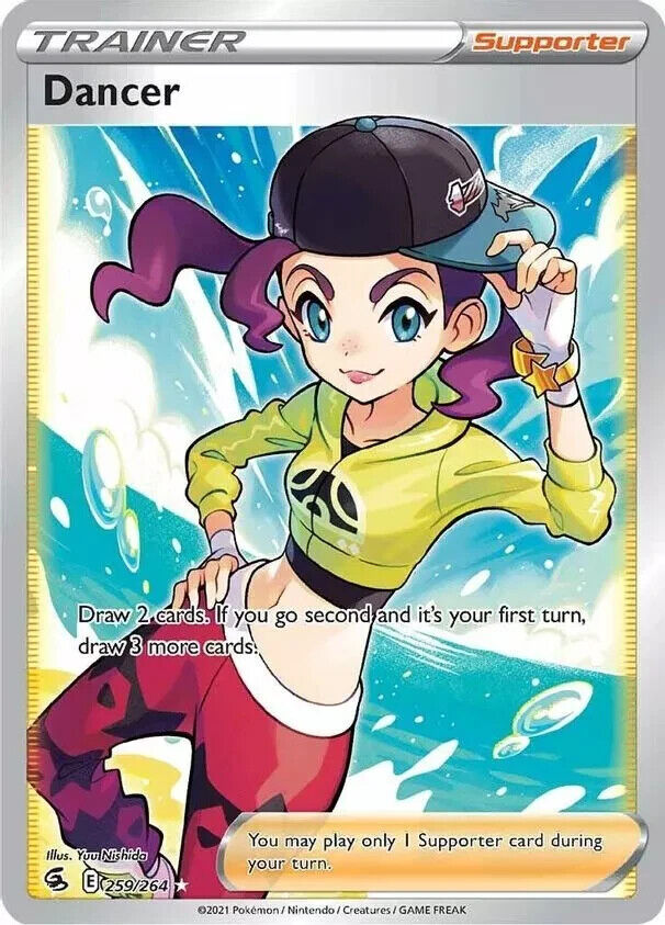 Dancer - 259/264 - Pokemon Fusion Strike Sword & Shield Full Art Rare Card NM