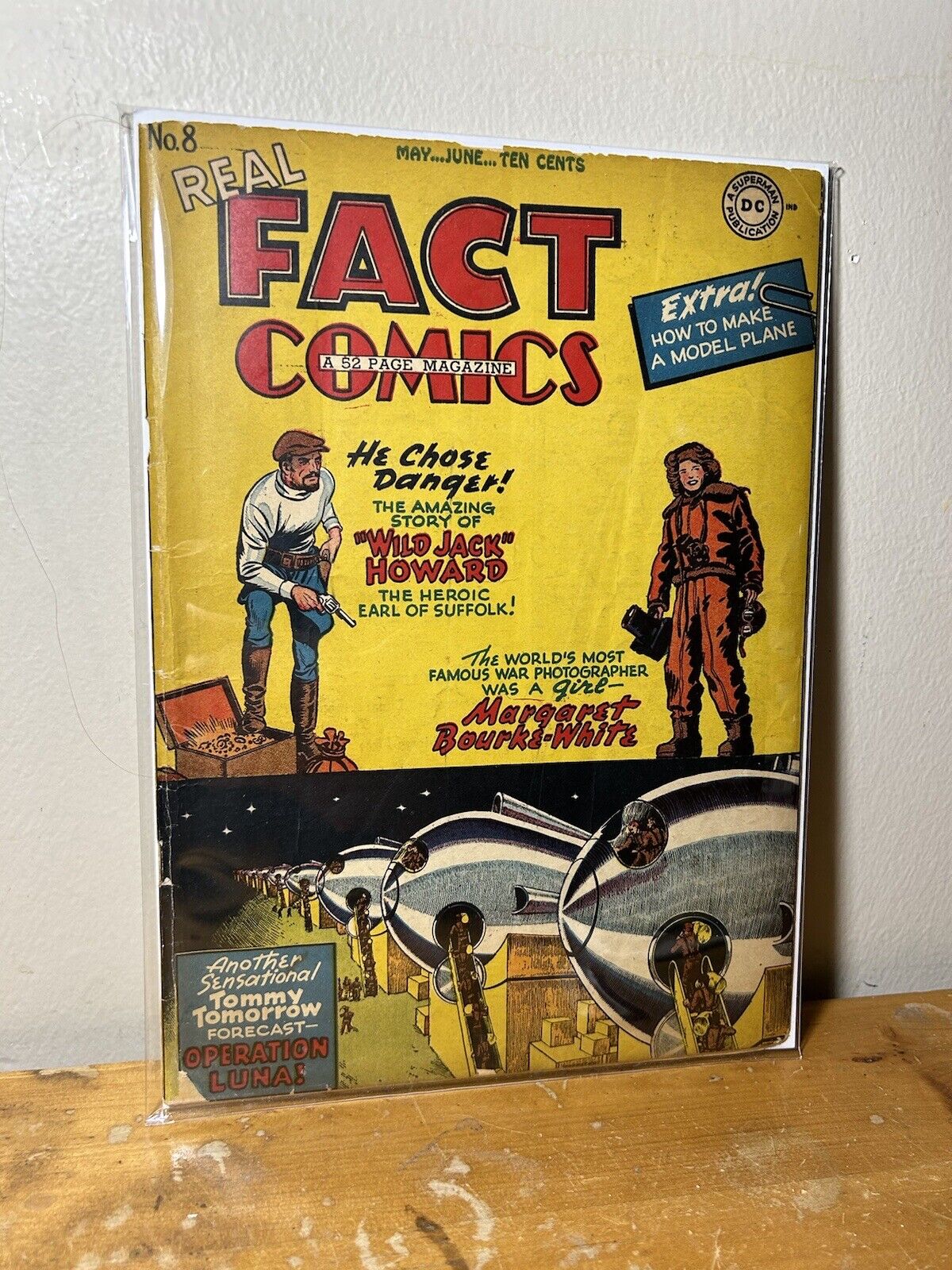 Real Fact Comics #8 GD-/GD+ 1947 Golden Age DC Virgil Finlay Cover Art