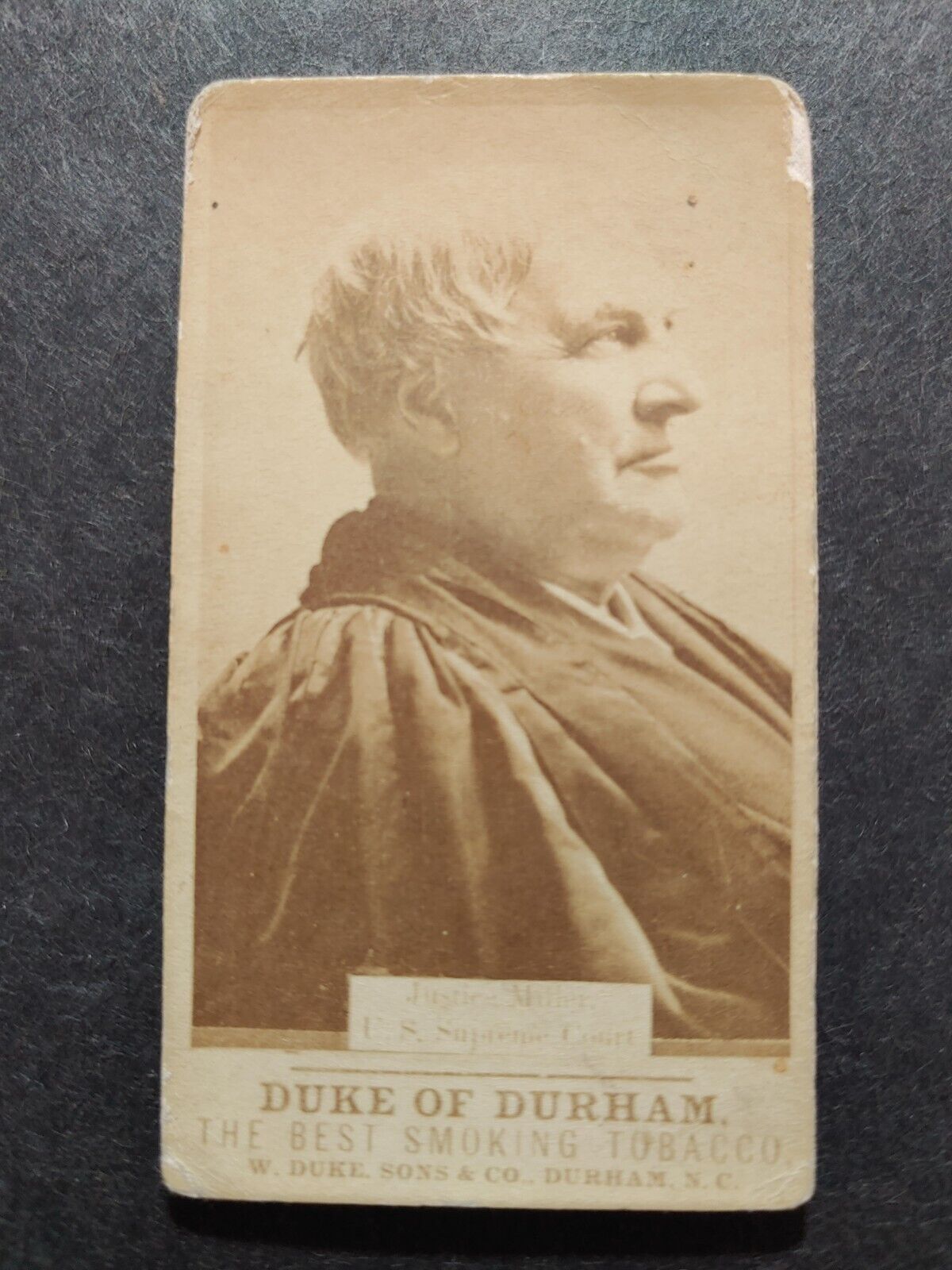1888 N146 DUKE OF DURHAM ACTRESSES AND CELEBRITIES, SAMUEL MILLER, SUPREME COURT