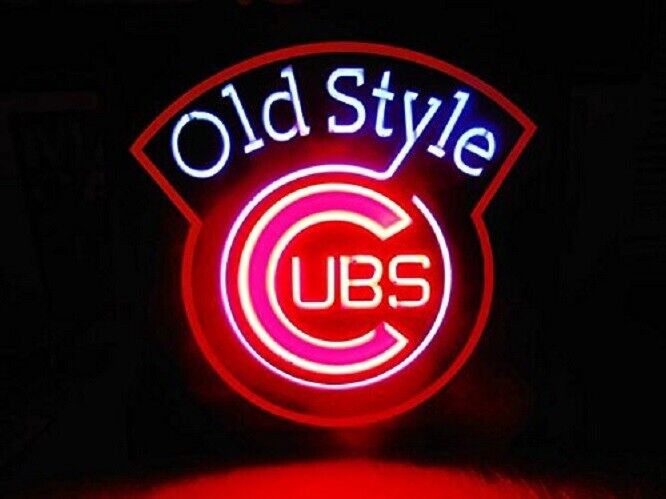 Old Style Beer Chicago Cubs Champions Neon Light Sign 24\