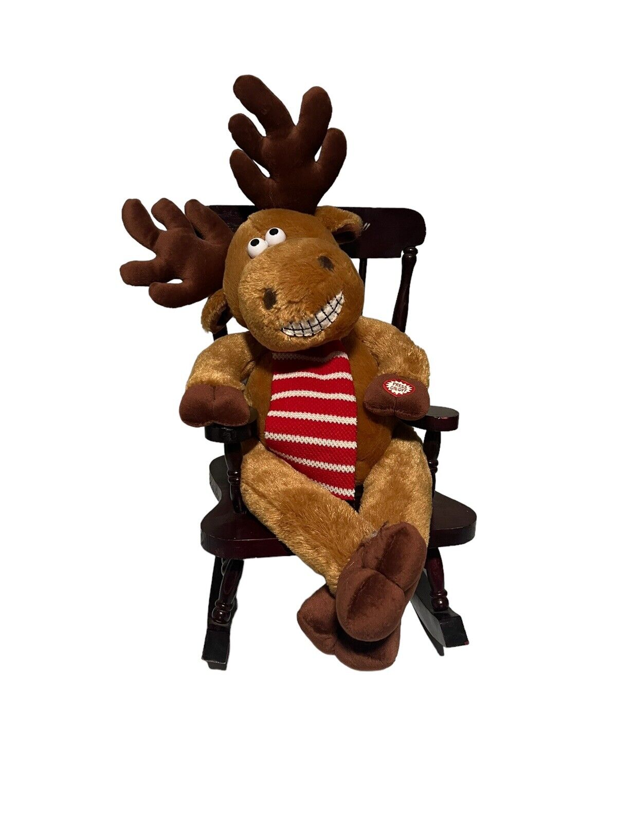 DanDee Grandma Got Run Over By A Reindeer Plush Rocking Chair Singing & Rocking