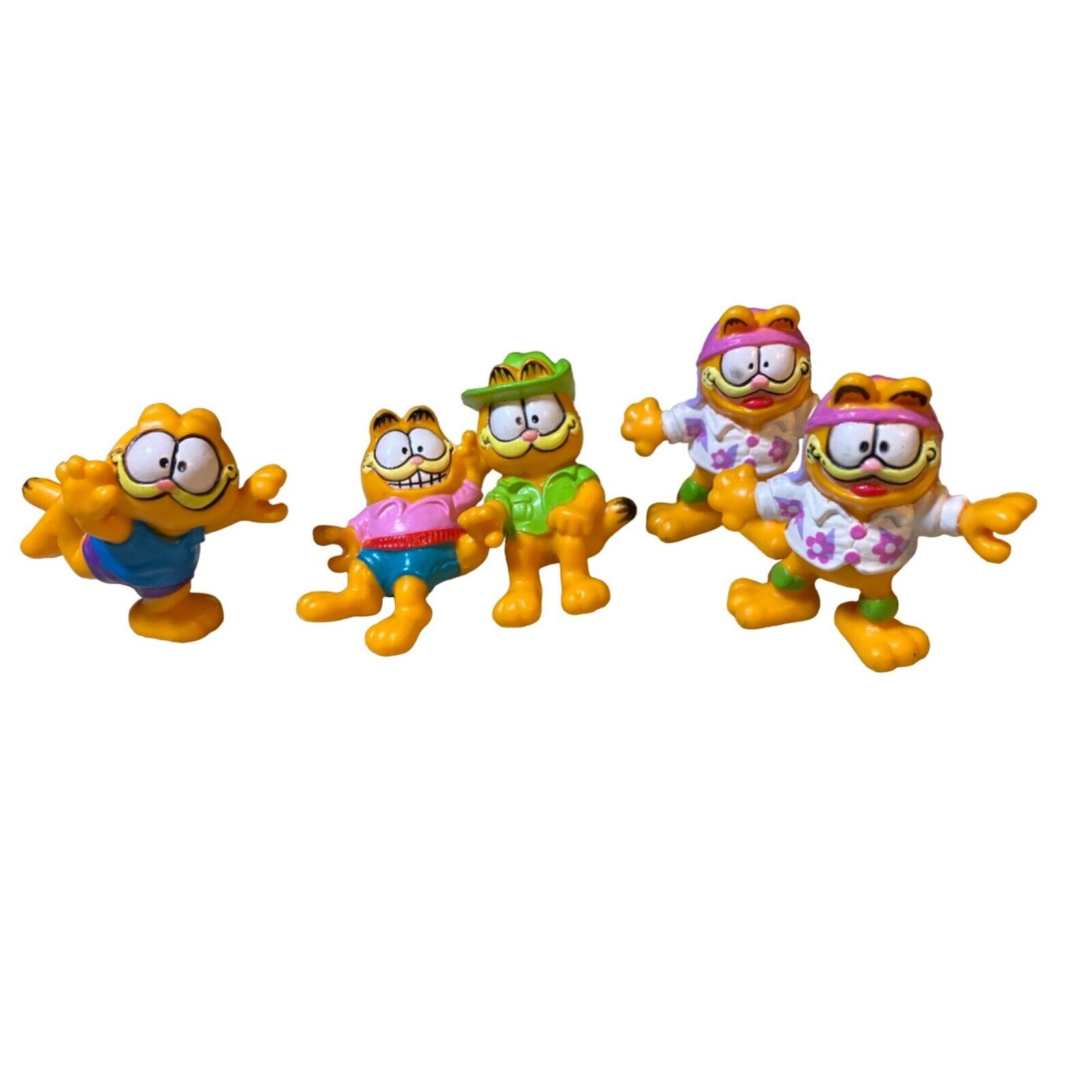 United Feat Synd Lot of 5 Garfield Figures
