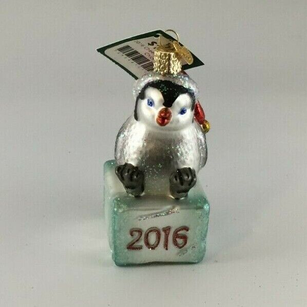 Merck Family\'s Old World Christmas 2016 Cheerful Penguin Chick NEW