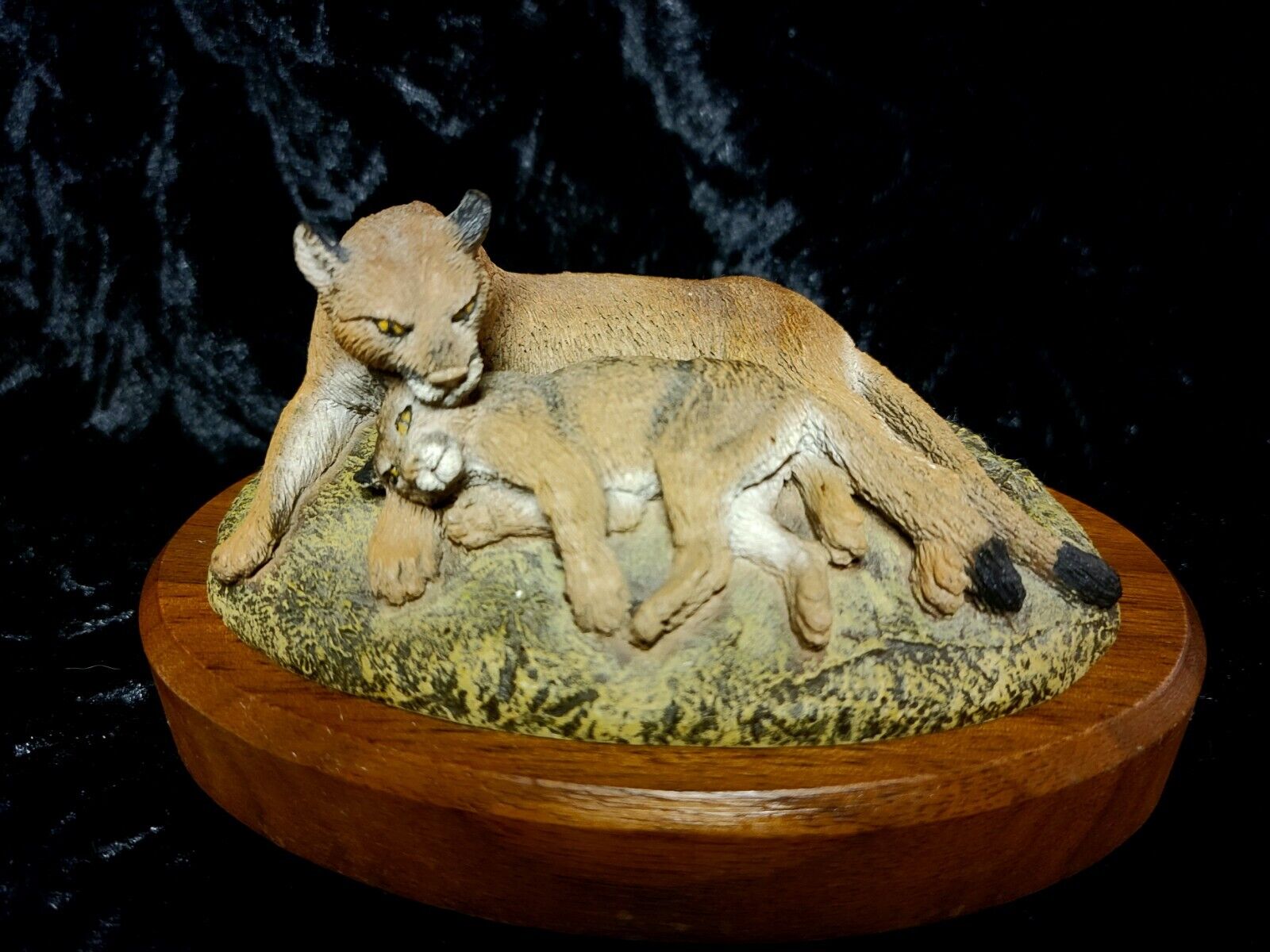 The Hamilton Collection American Wildlife Bronze Collection Cougar and Cub 1979
