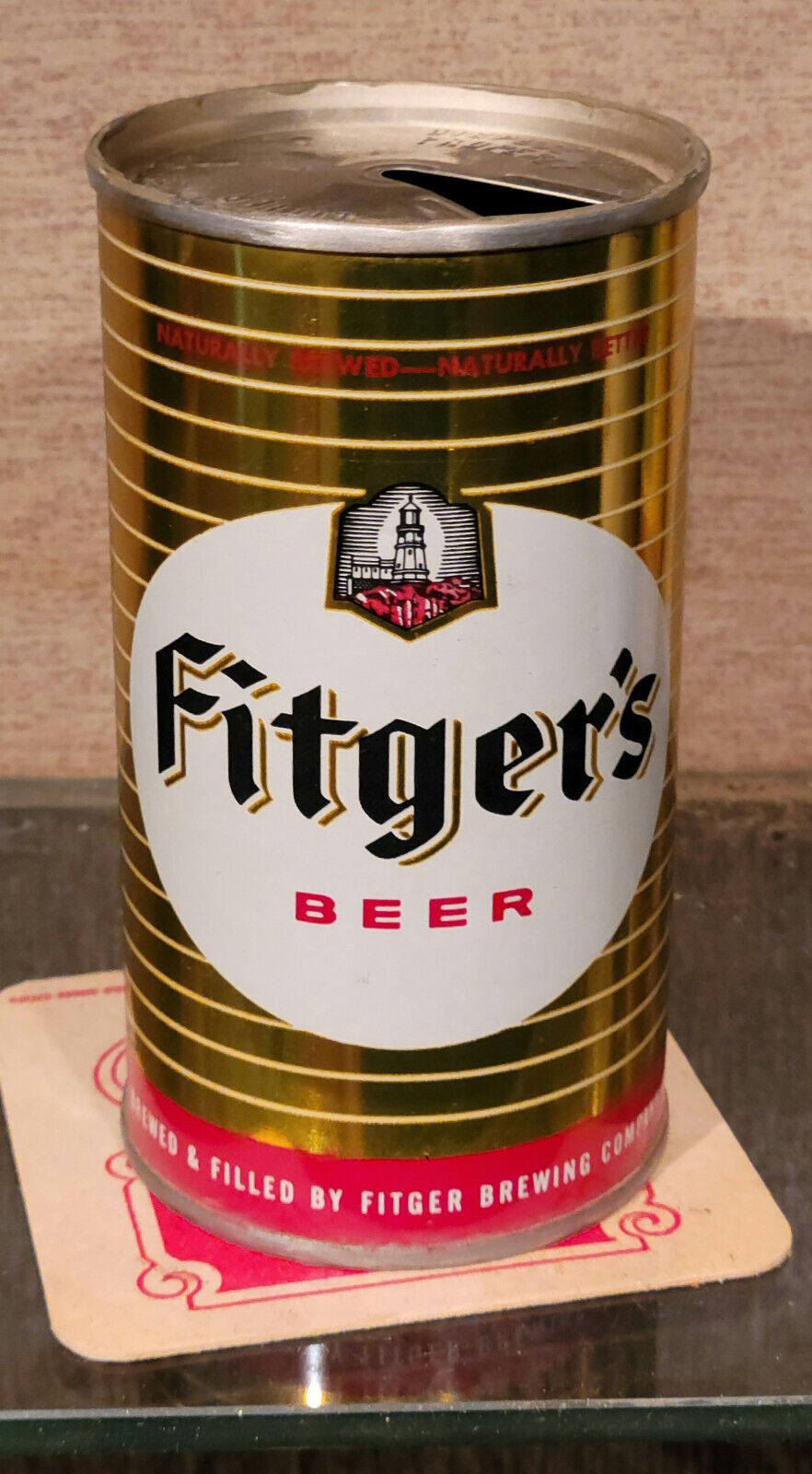 MINTY 1969 FITGER\'S STEEL PULL TAB BEER CAN FITGER BRWG DULUTH MINNESOTA