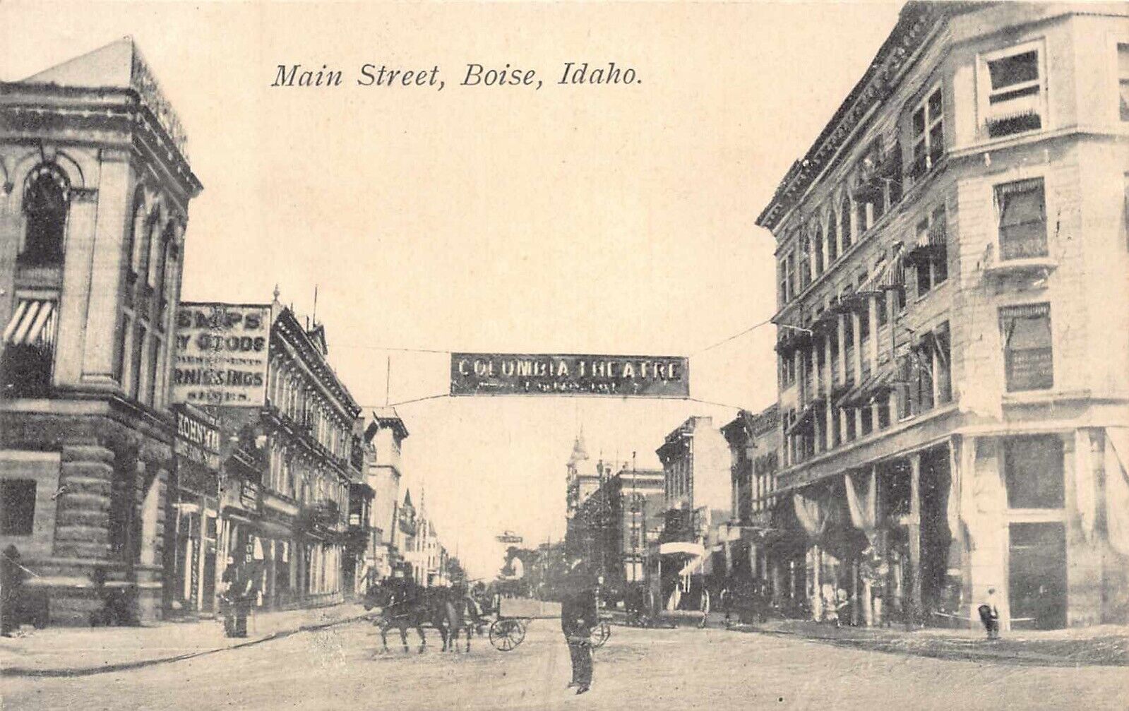 ID - 1900’s  Early  Main Street at Boise, Idaho
