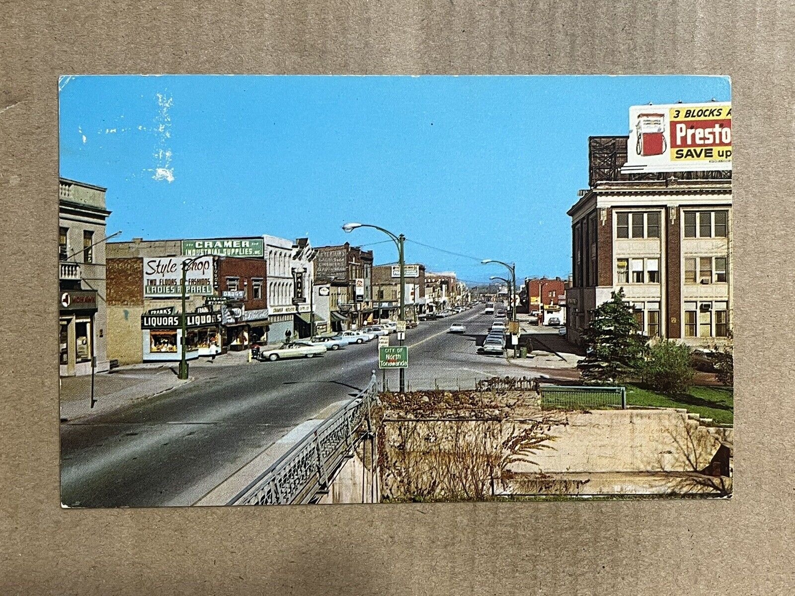 Postcard North Tonawanda NY New York Webster Street Vintage PC