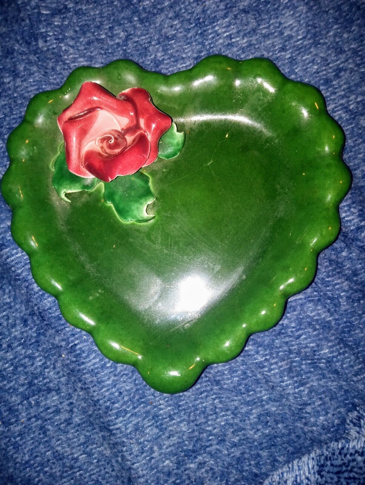 vintage trinket floral Tray