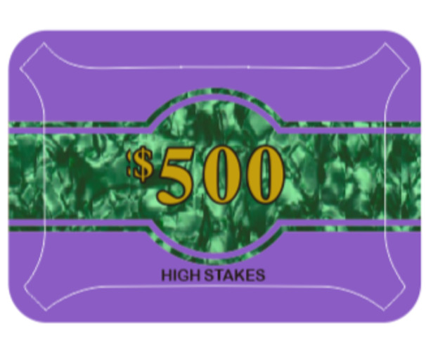 High Stakes $500 Poker Plaque Premium Quality NEW James Bond Casino Royale 