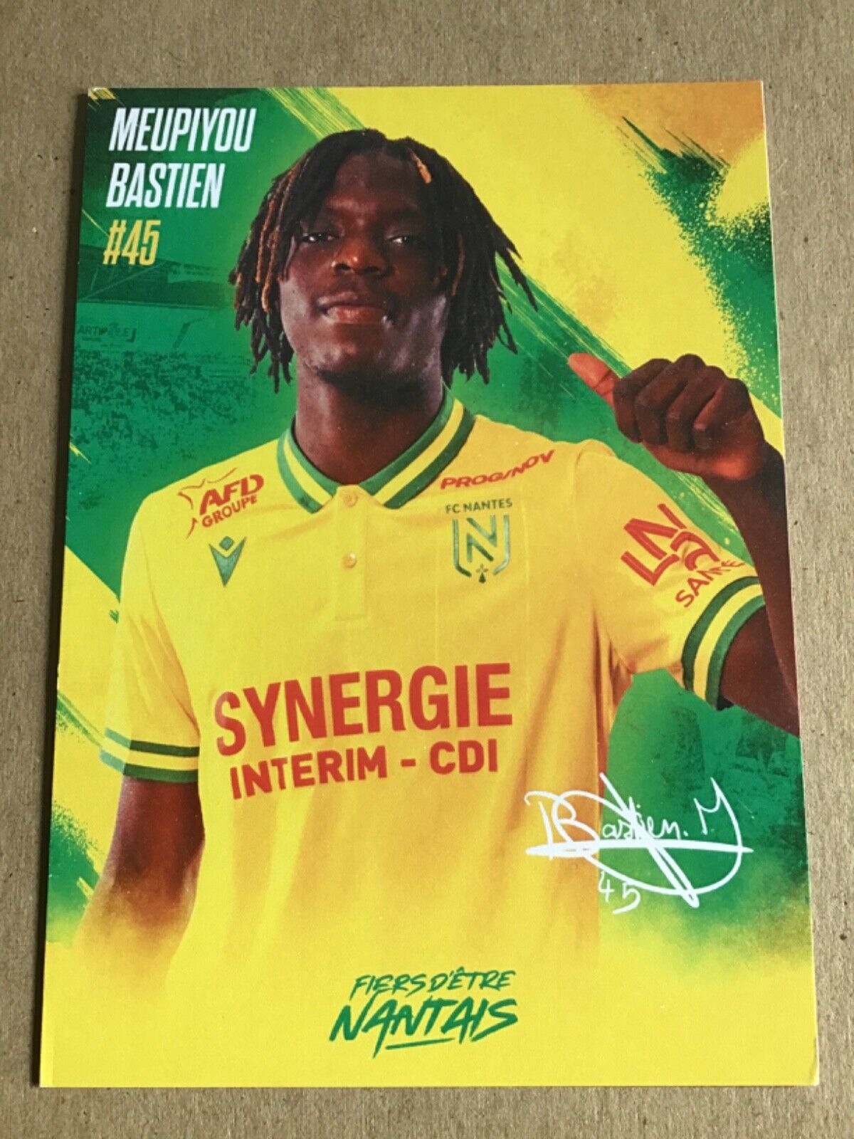 Bastien Meupiyou, France 🇫🇷 FC Nantes 2023/24 unsigned
