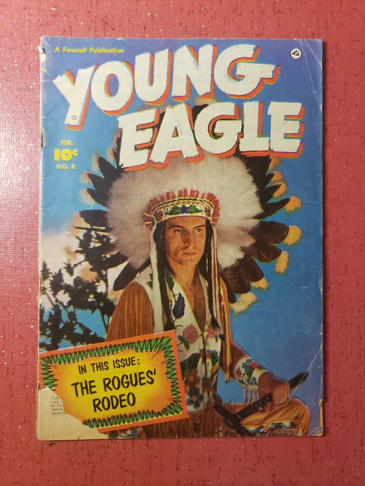 Young Eagle #8 1958 Fawcett Publishing \