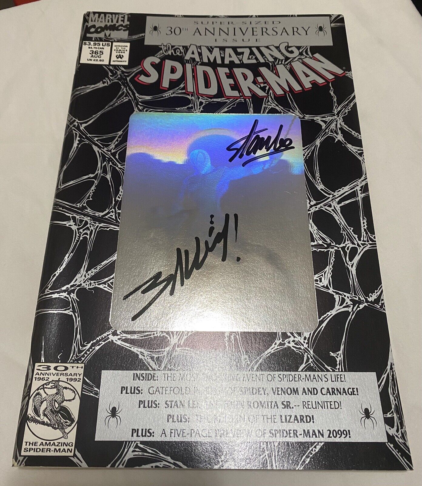 Amazing Spider-Man #365 Signed Stan Lee & Mark Bagley 1st 2099