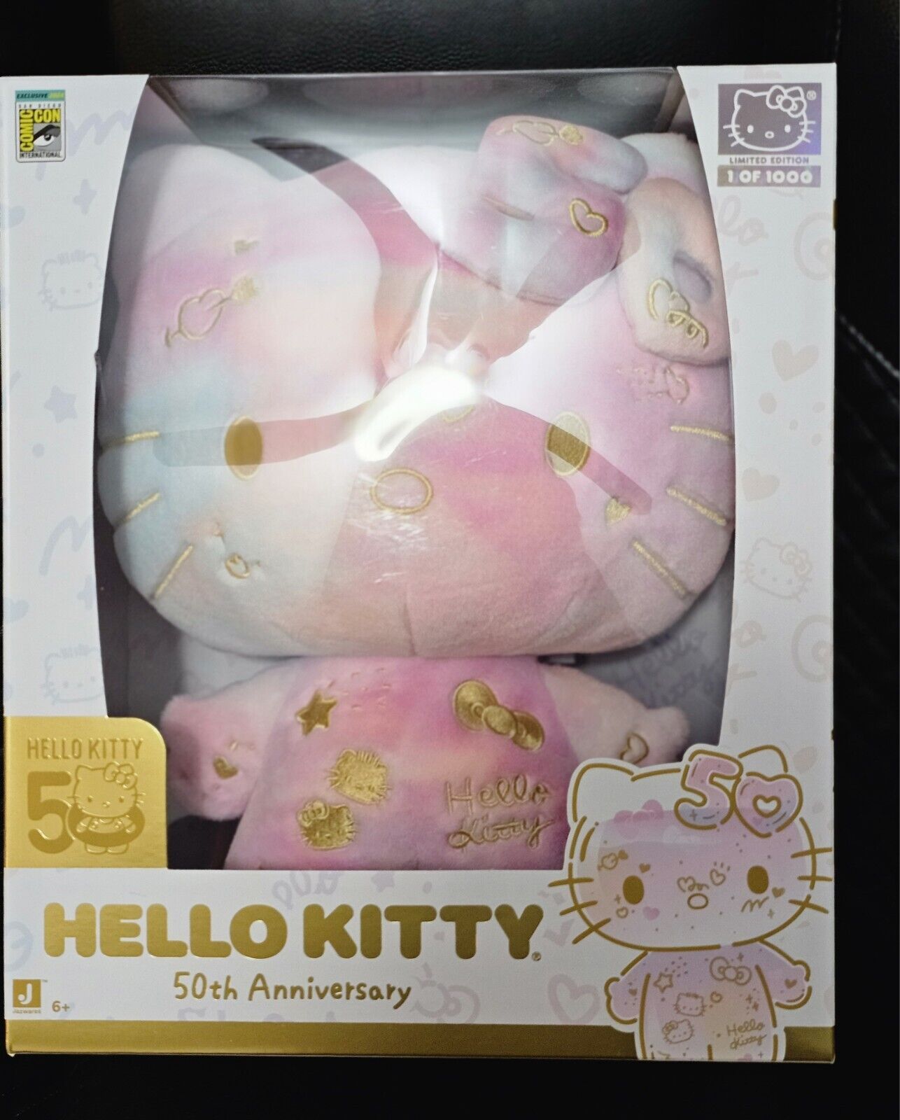 SDCC 2024 Exclusive Jazwares 50th Anniversary Hello Kitty Plush LE 1000