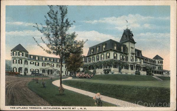 1918 Bethlehem,NH The Upland Terrace Grafton County New Hampshire Postcard