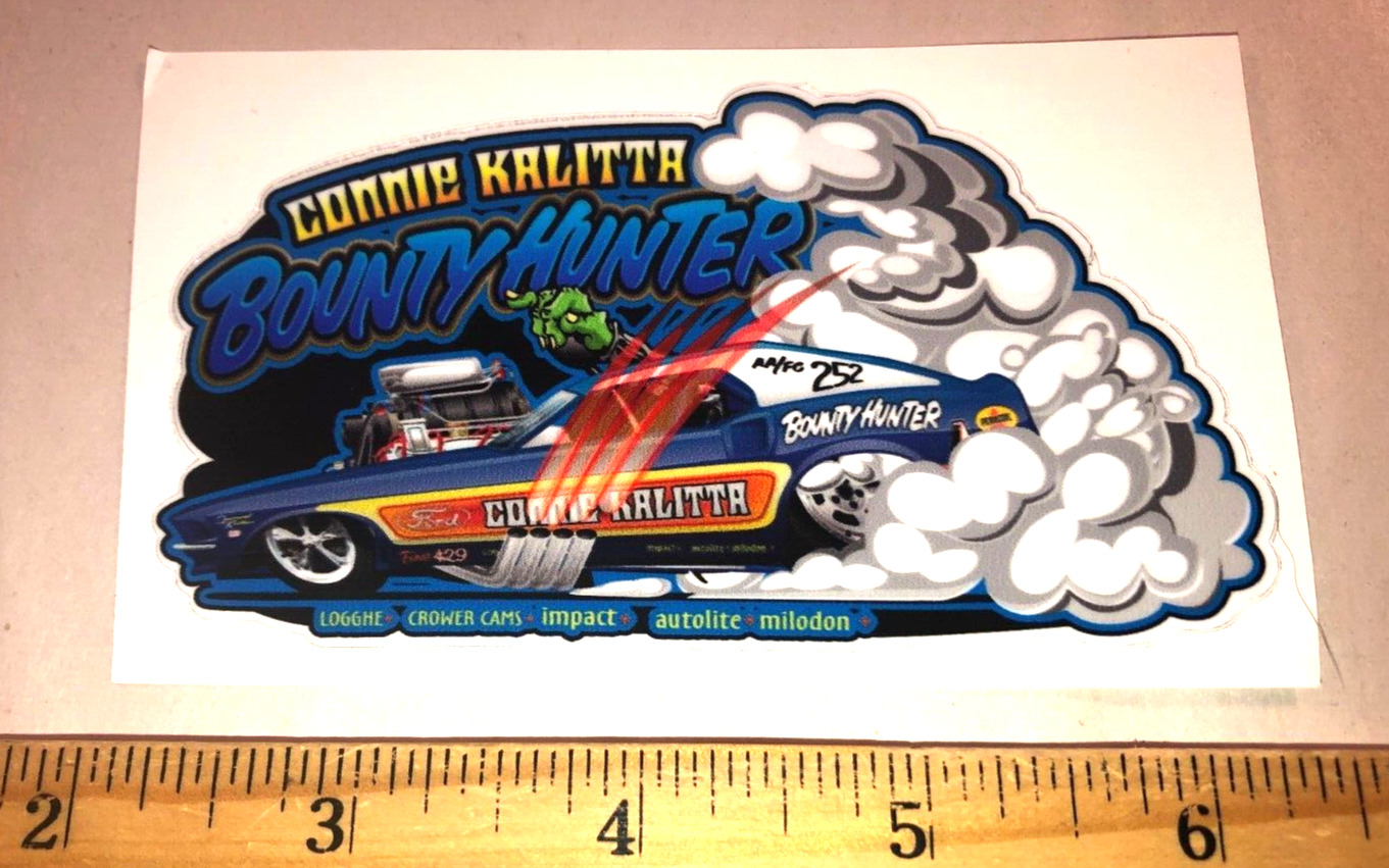 Connie Kalitta BOUNTY HUNTER Mustang NHRA Racing Funny Car Sticker Decal