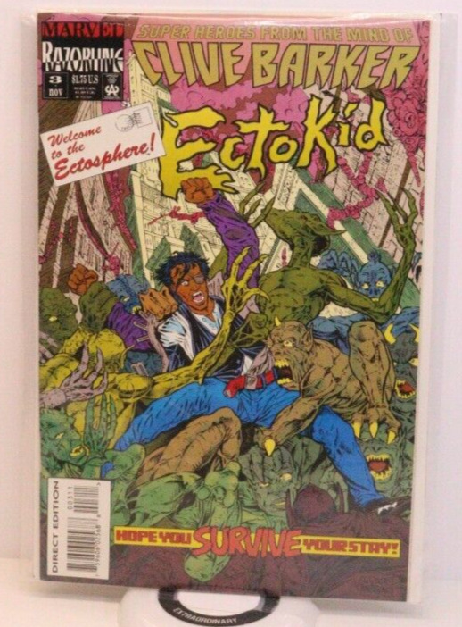Ectokid #3  Marvel Razorline / Nov 1993 Clive Barker BAGGED & BOARDED