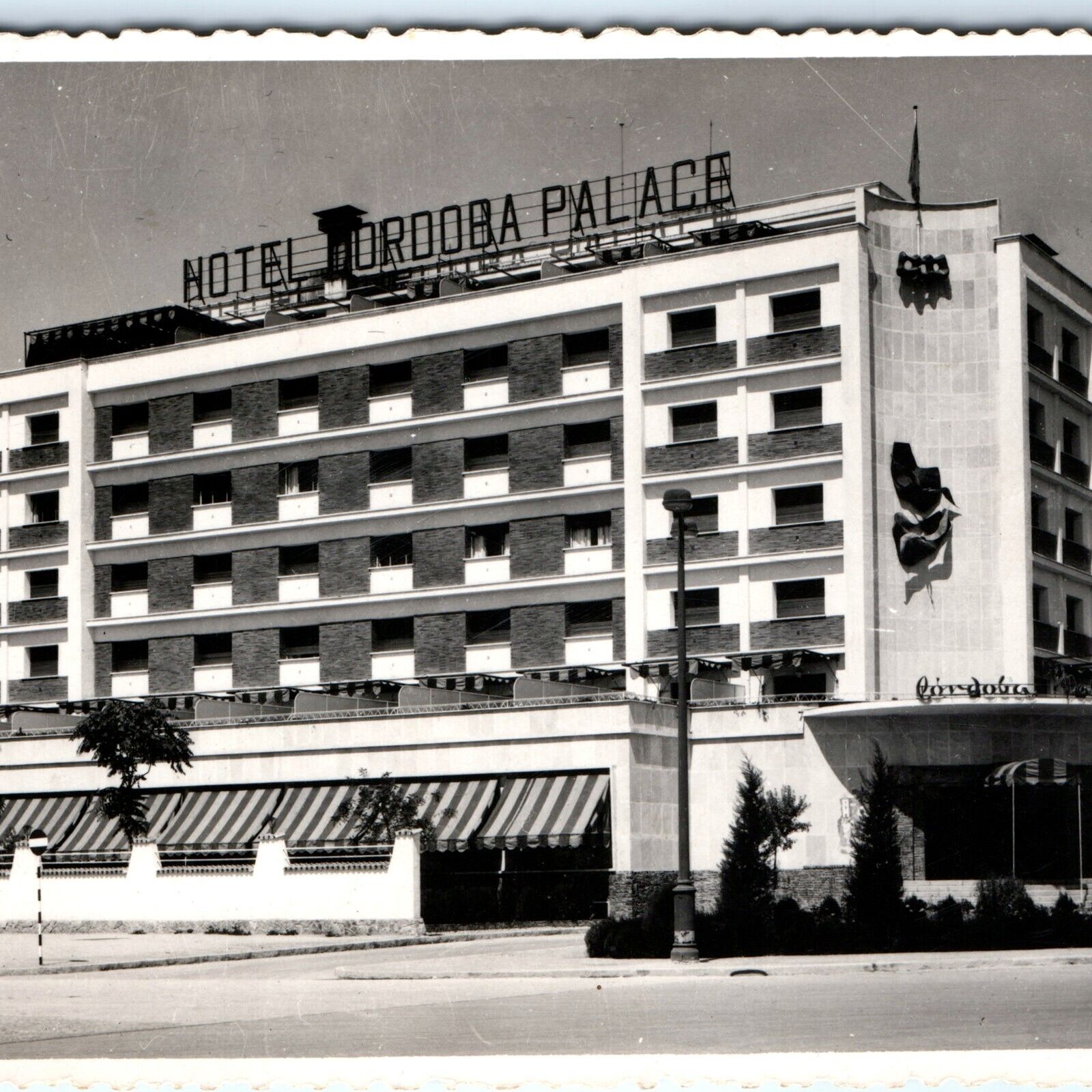c1960s Cordoba, Spain Hotel Palace RPPC Sharp Real Photo Serrano Espana Vtg A150
